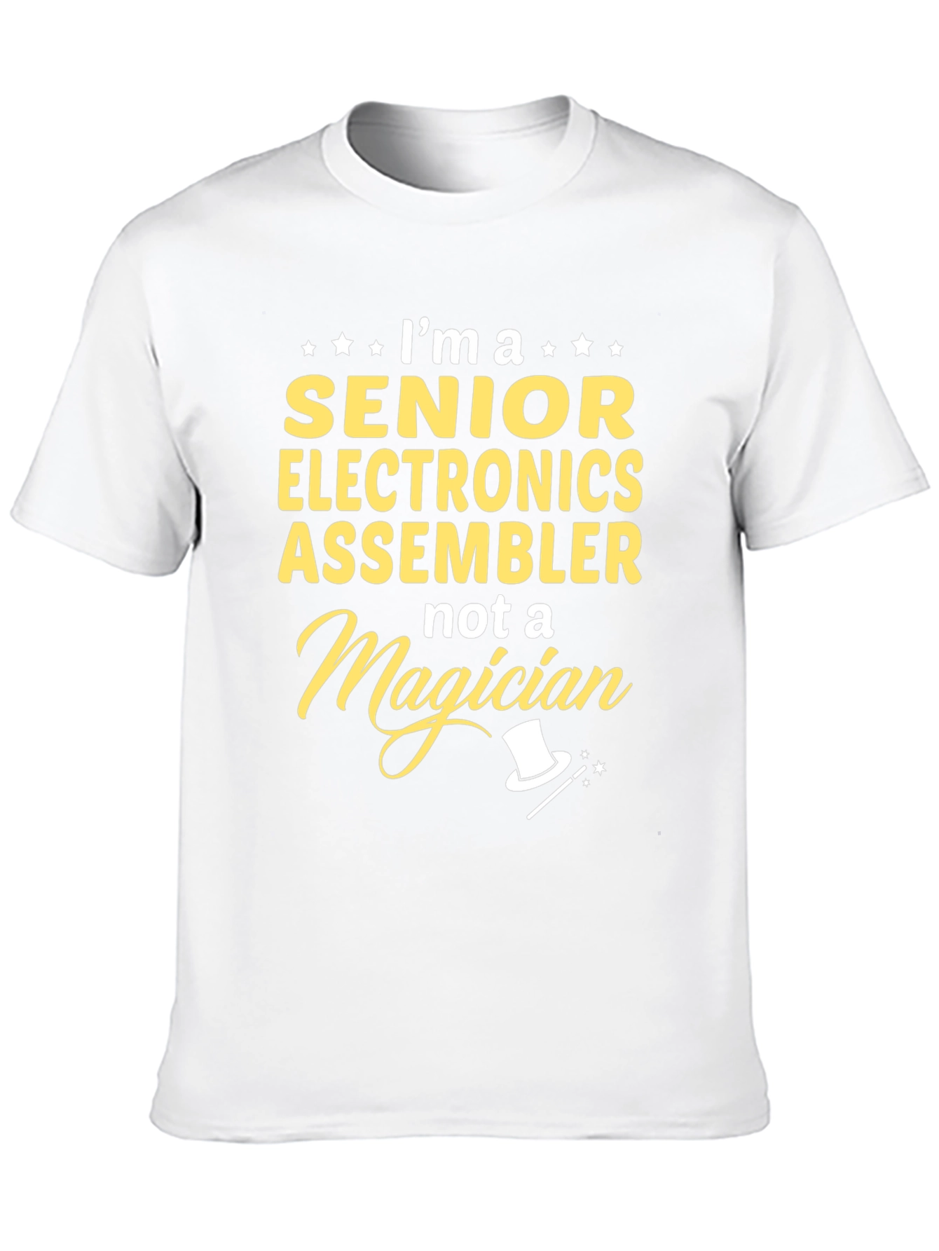 Black Senior Electronics Assembler T-Shirt - Funny Job Gift view 10