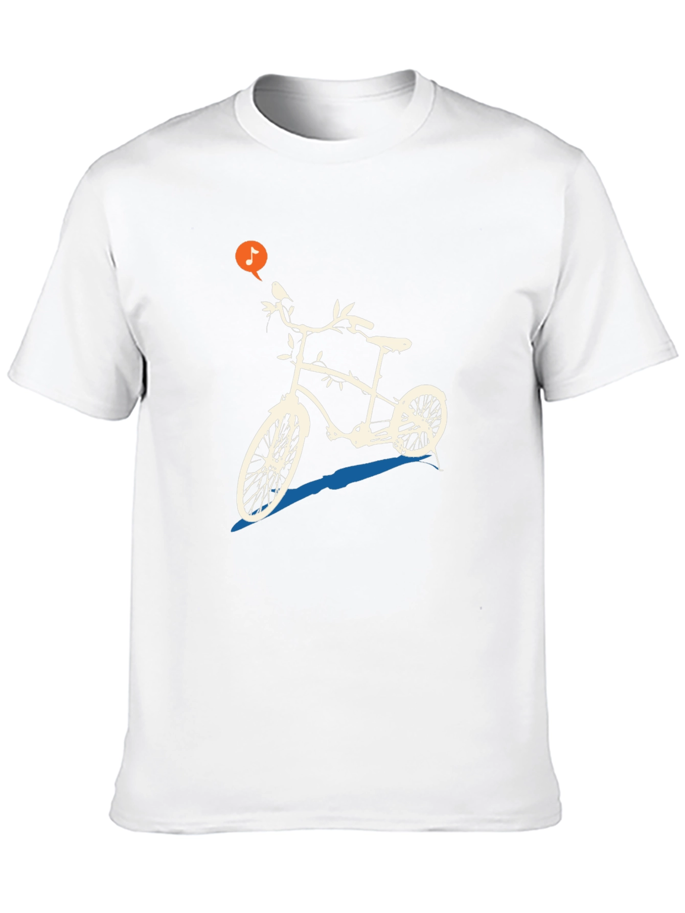 Black Unique Bicycle Graphic Tee - Black Casual T-Shirt view 10