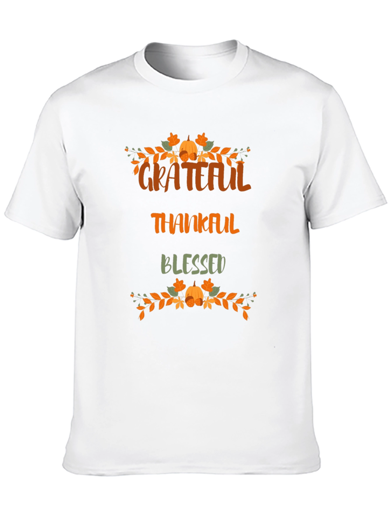 Black Grateful Thankful Blessed Graphic T-Shirt view 10