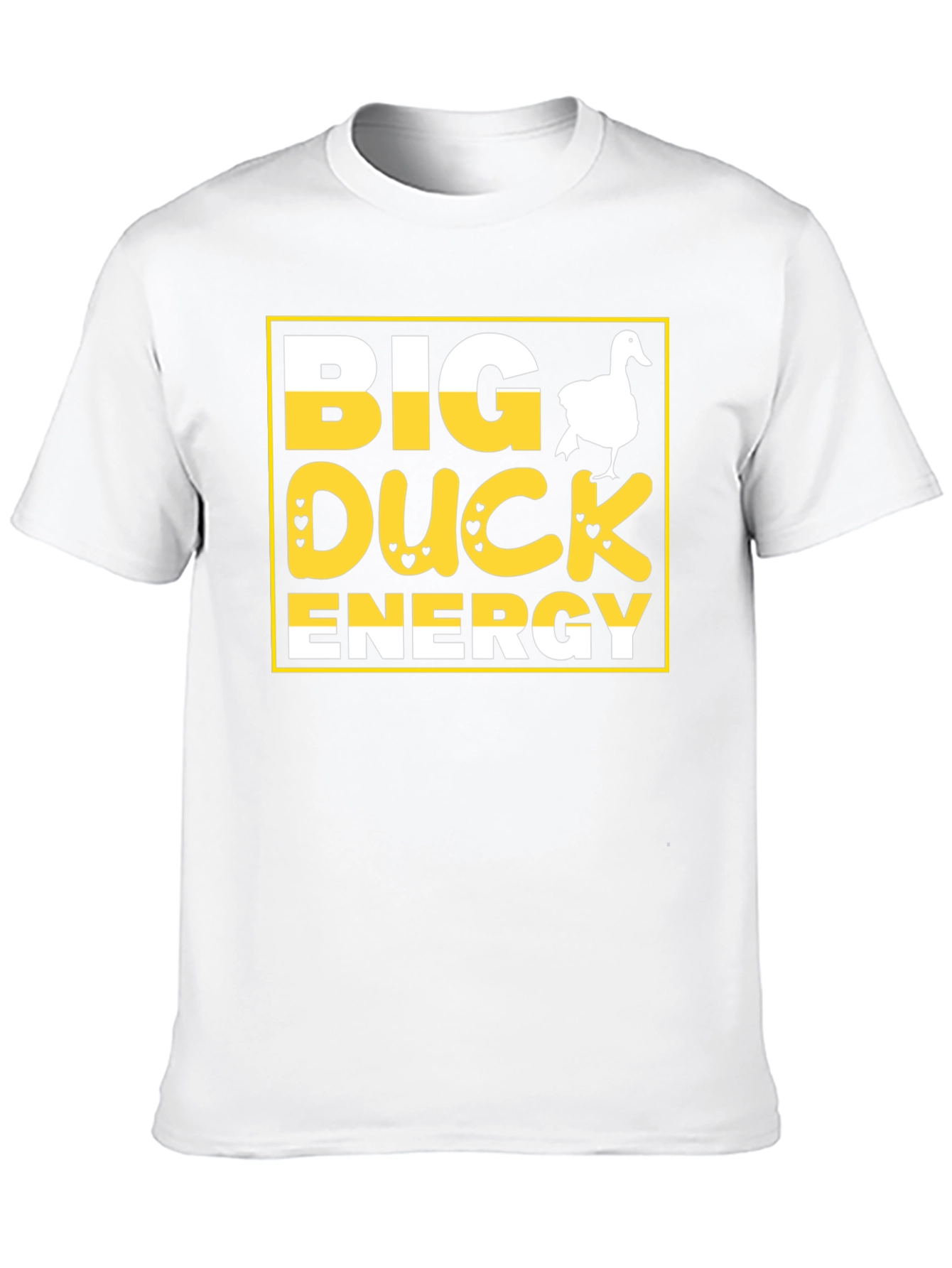 Black Big Duck Energy T-Shirt view 10