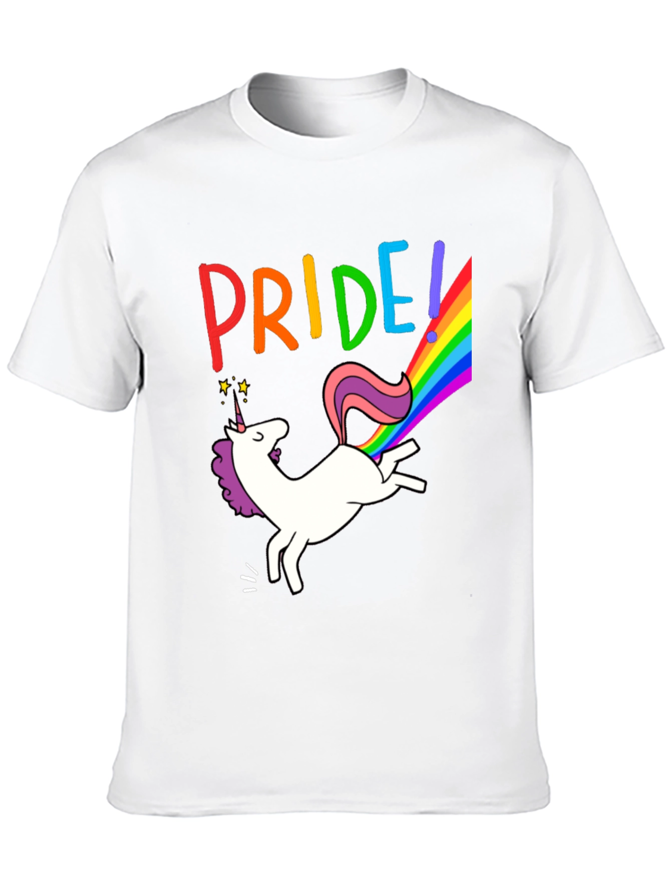 Black Pride Unicorn Graphic Tee - Black Cotton Blend view 10
