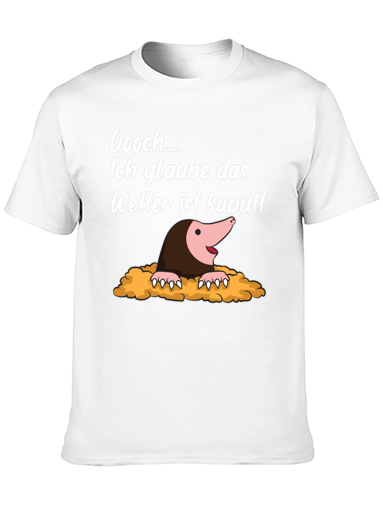 Black Funny Mole Weather Pun T-Shirt view 10
