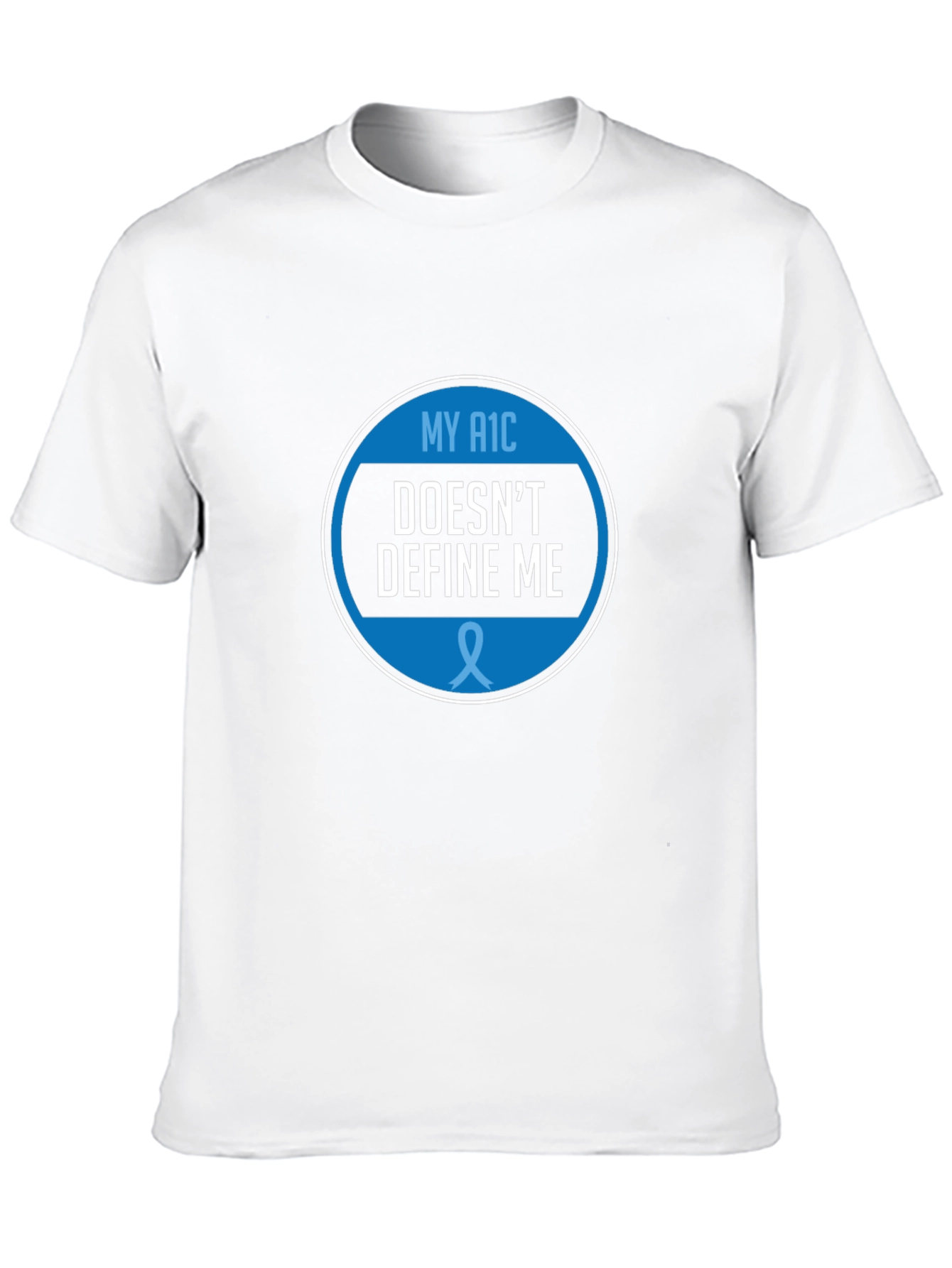 Black My A1C Doesn't Define Me Graphic T-Shirt view 10