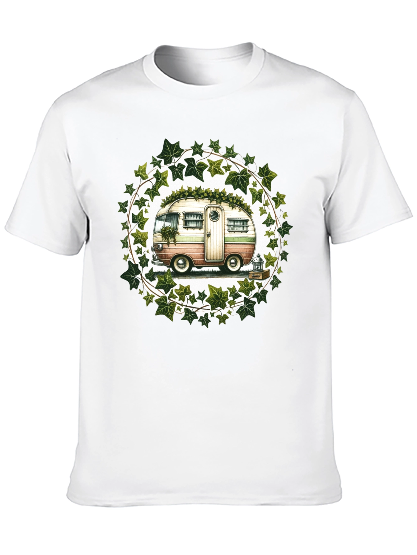 Black Vintage Camper T-Shirt: Nature Lover's Tee view 10