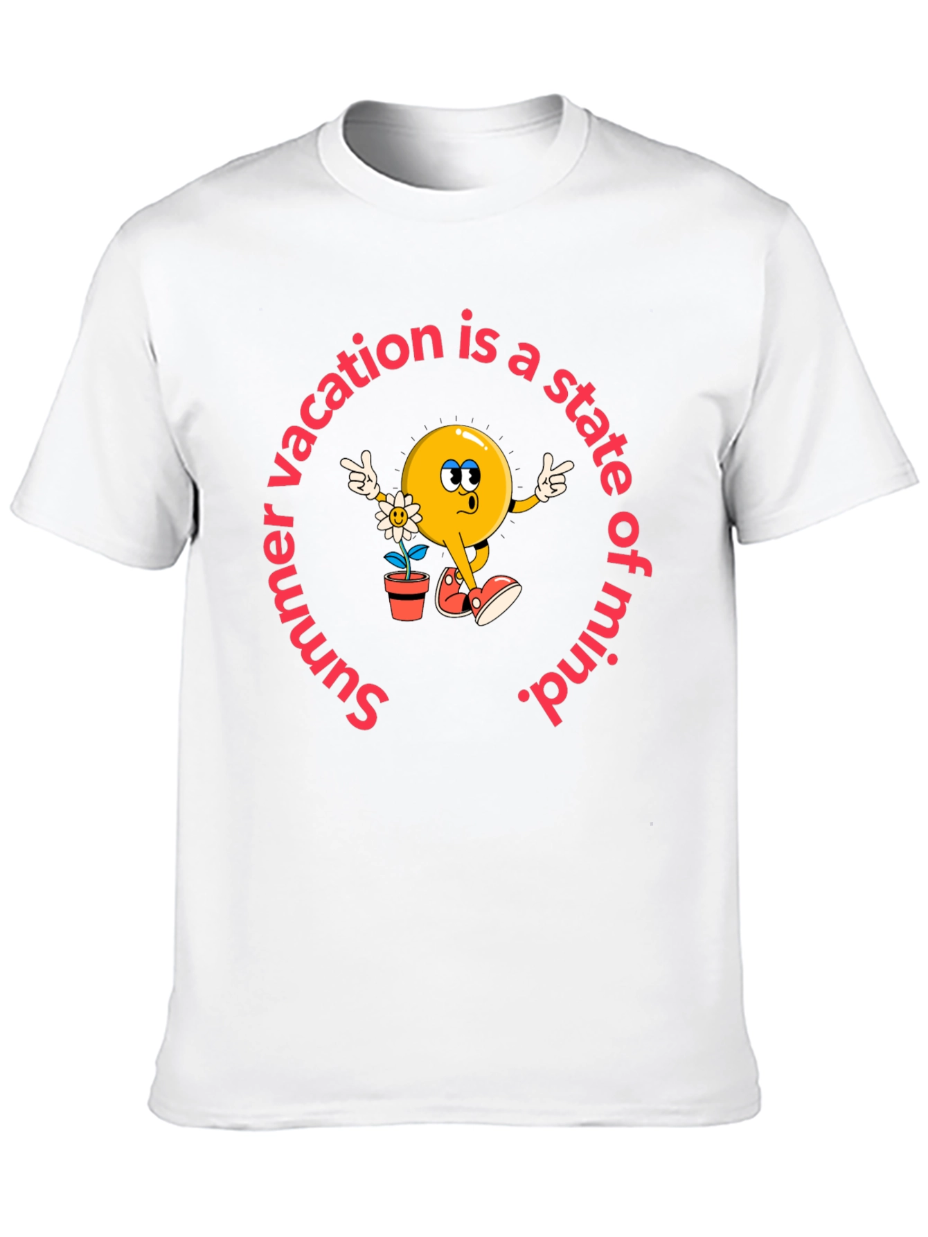 Black Summer Vacation State of Mind T-Shirt view 10