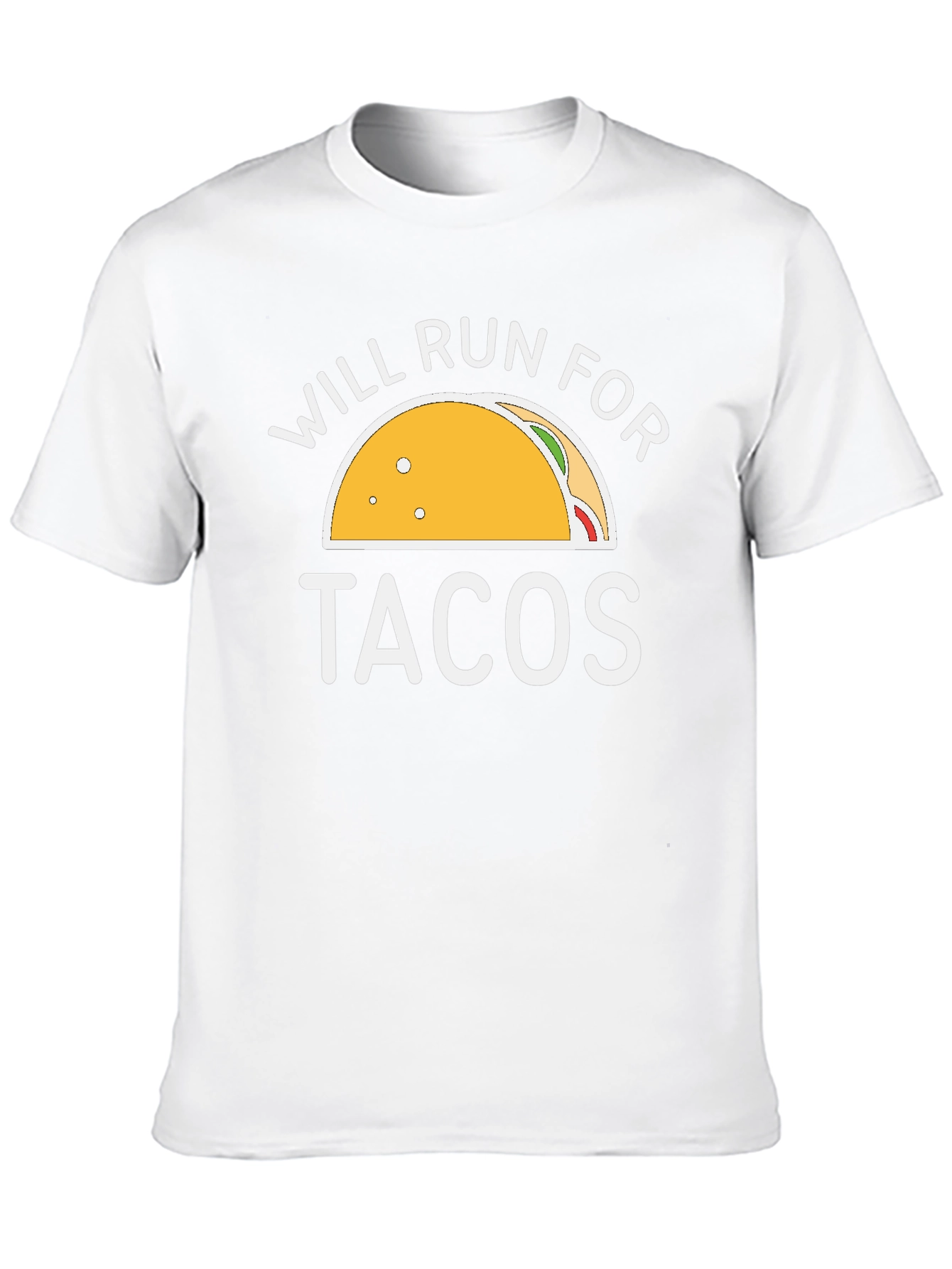 Black Will Run For Tacos Graphic Tee - Black view 10