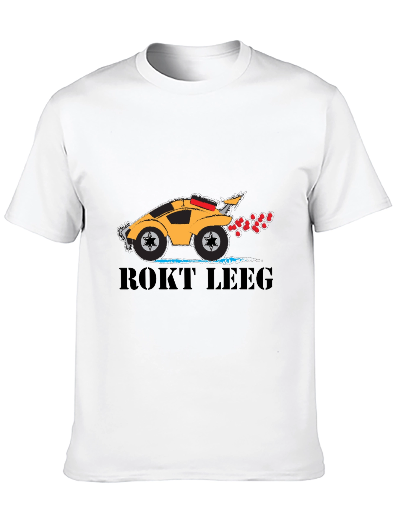 Black ROKT LEEG Black Graphic T-Shirt - Car Design view 10