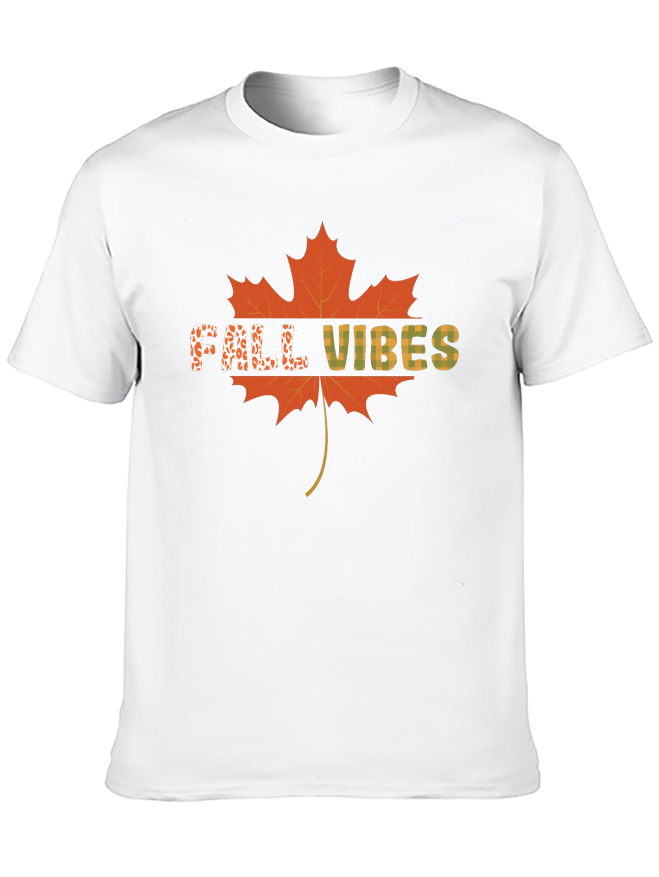 Black Fall Vibes Maple Leaf Graphic T-Shirt view 10
