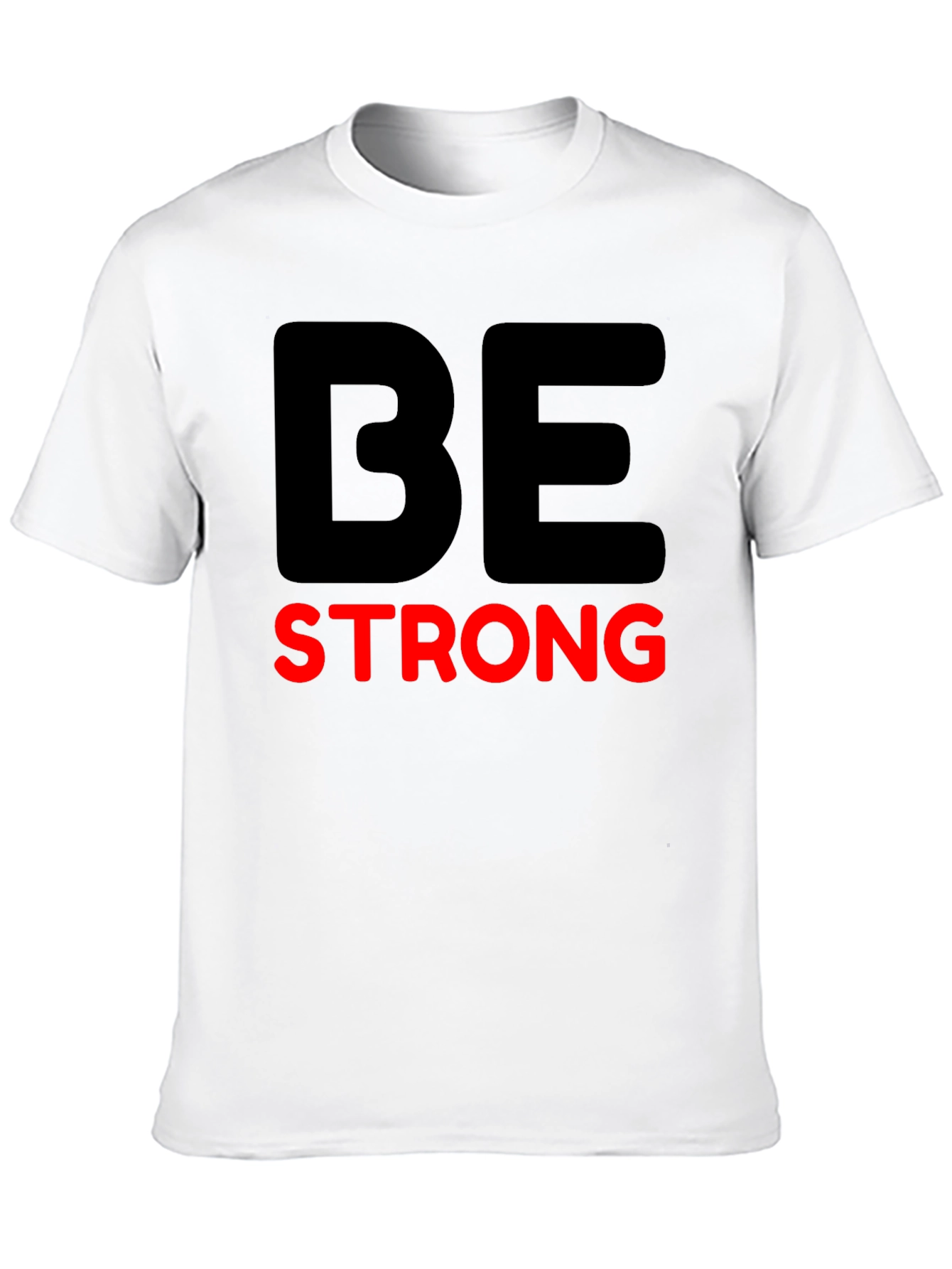 Black Be Strong Graphic Tee - Motivational T-Shirt view 10