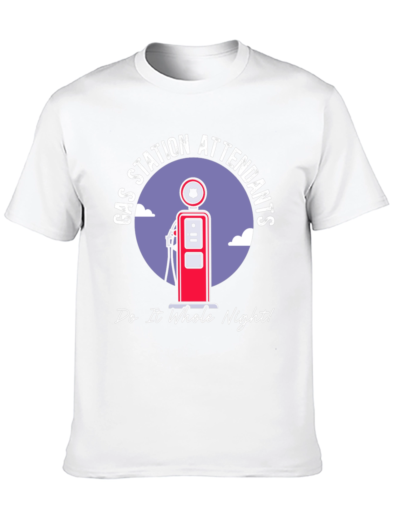 Black Gas Station Attendants T-Shirt view 10