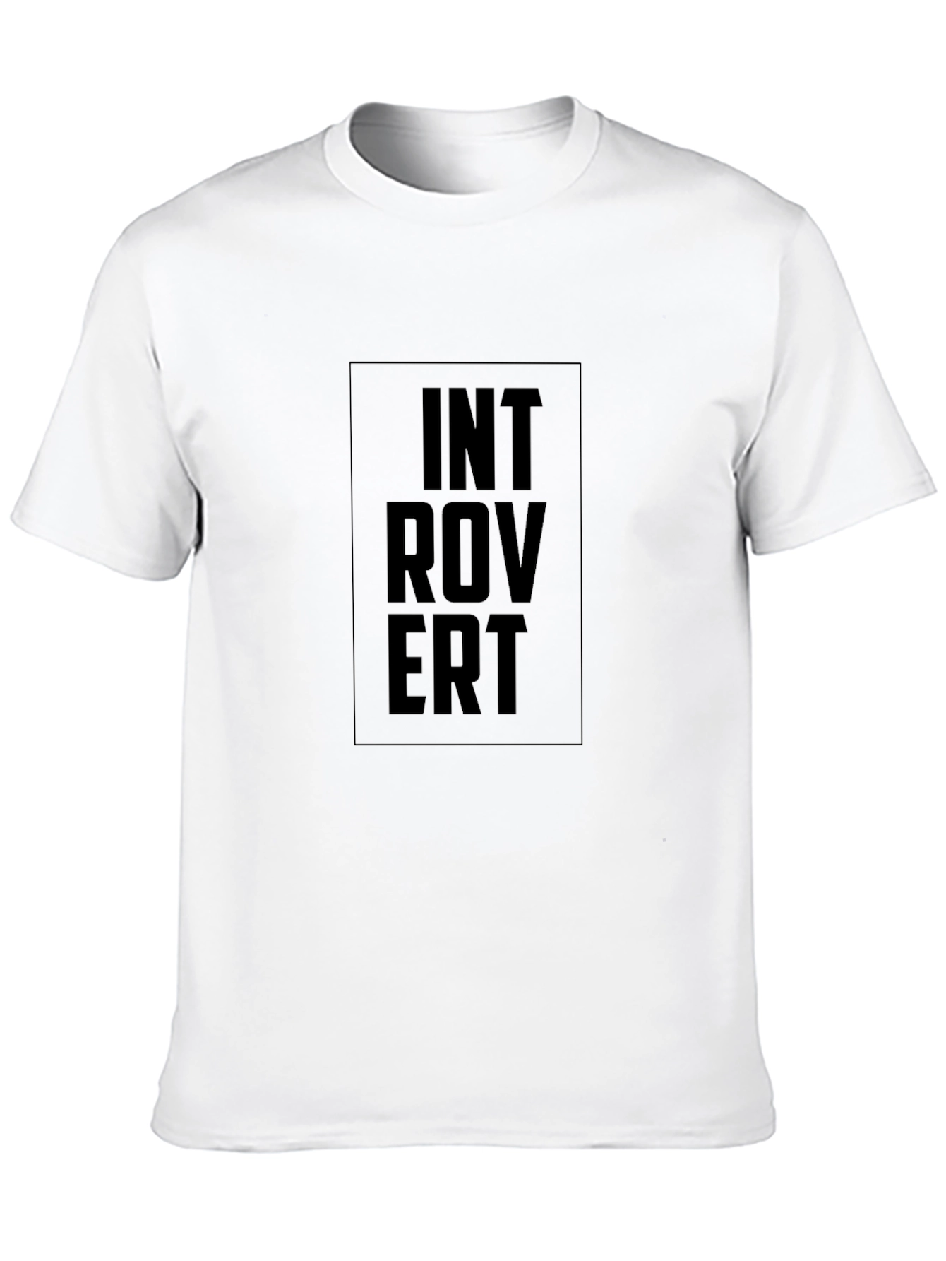 Black Introvert Graphic T-Shirt - Soft Cotton Tee view 10