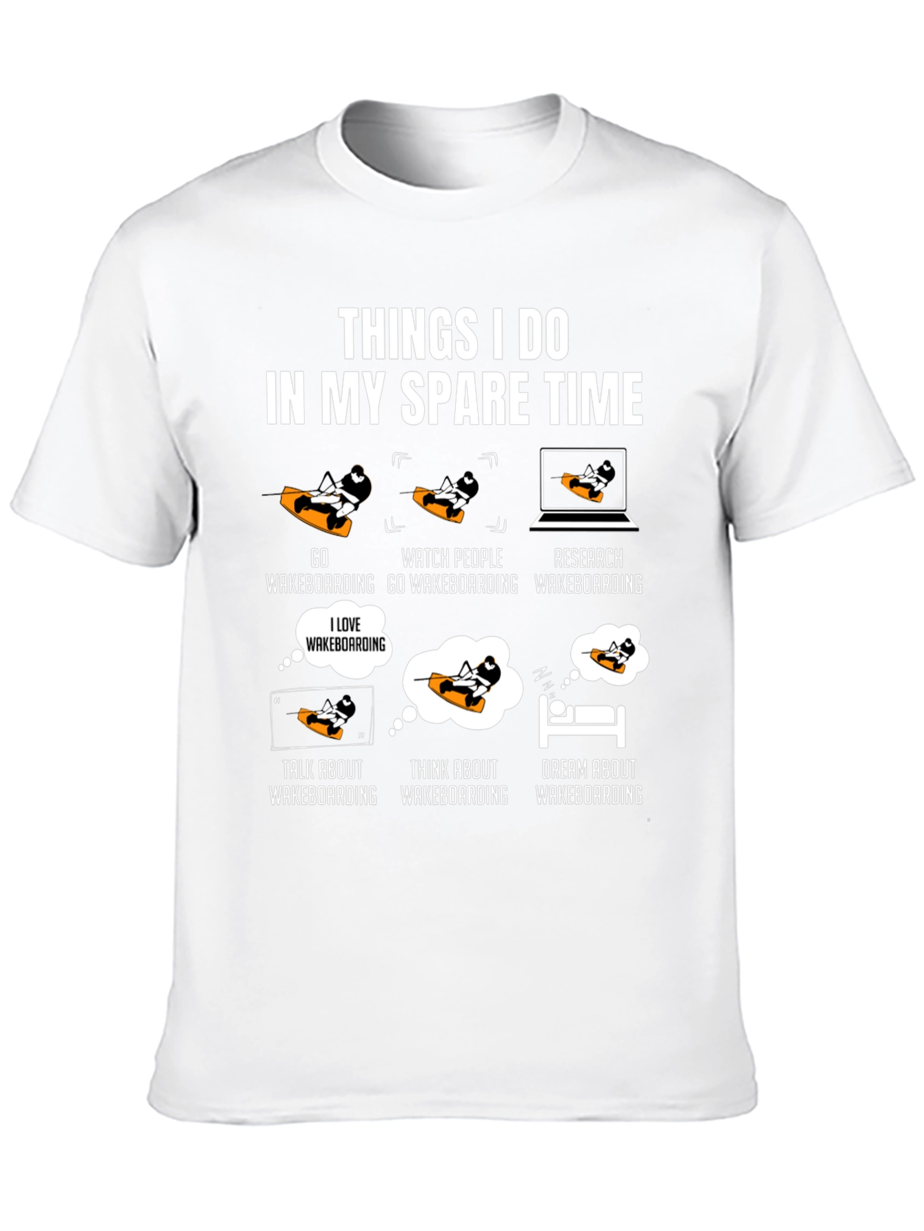 Black Things I Do Wakeboarding T-Shirt view 10