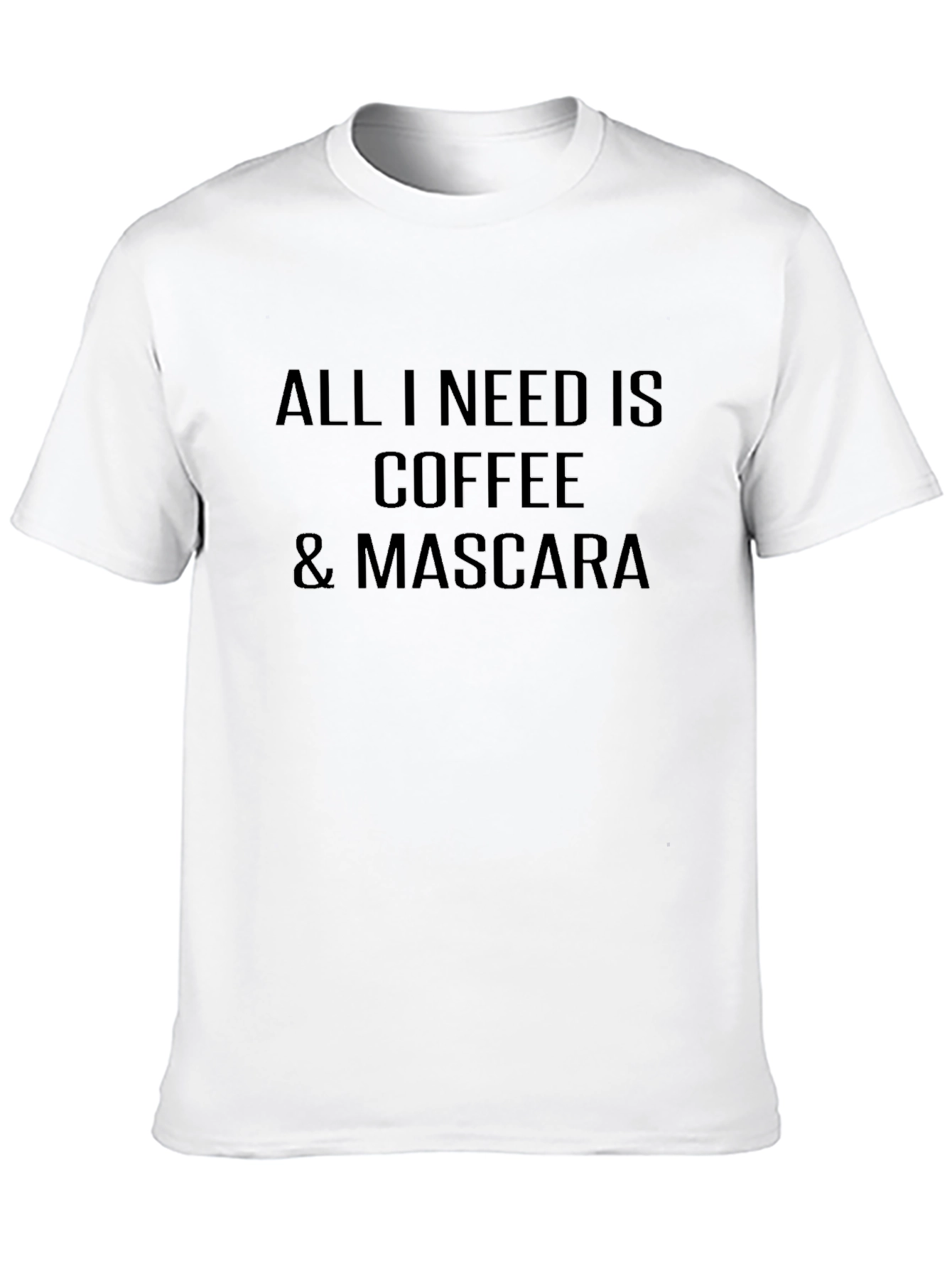 Black Coffee & Mascara Graphic Tee - Soft Cotton Blend view 10