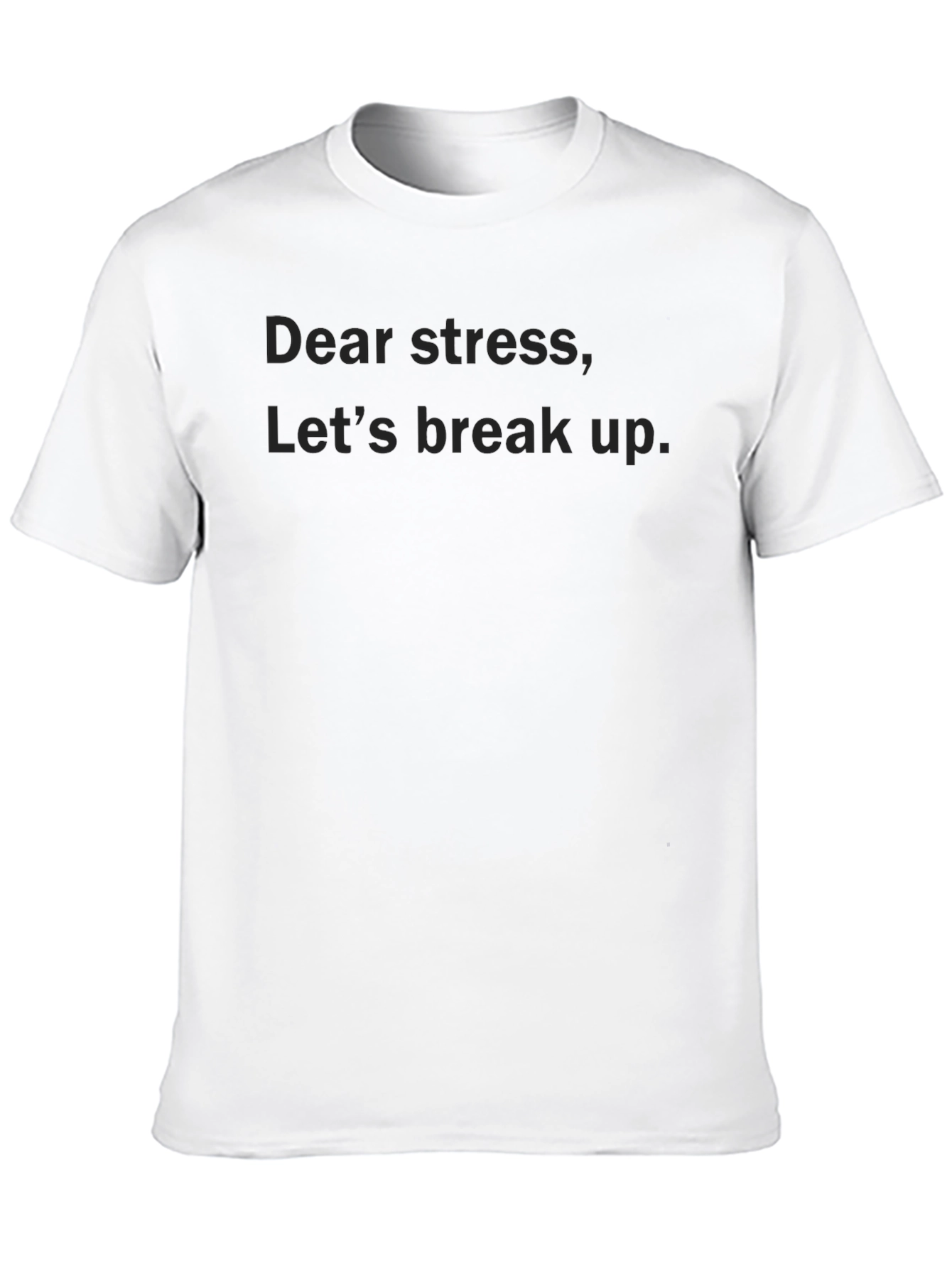 Black Dear Stress Break Up Black T-Shirt view 10