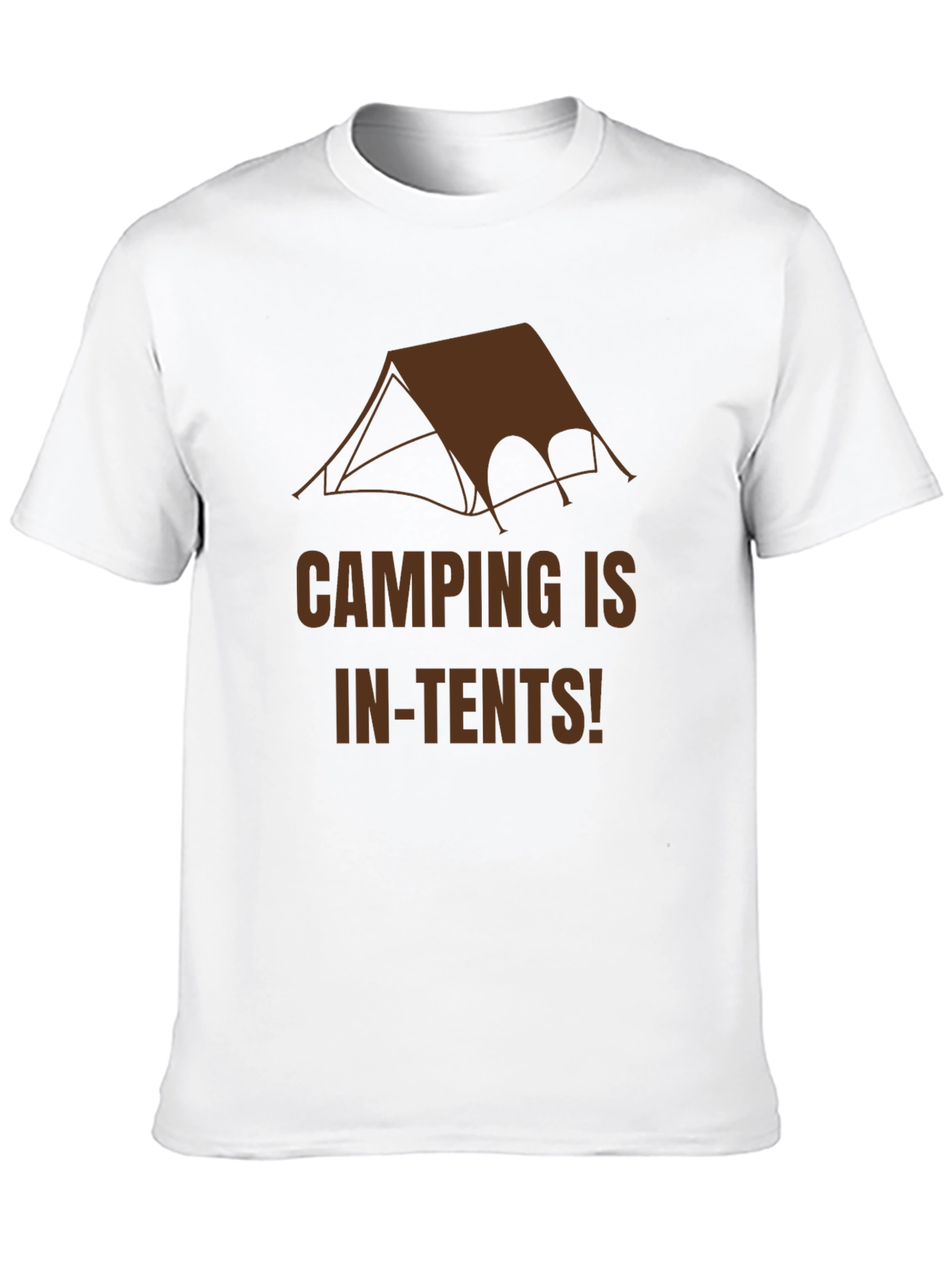 Black Camping In-Tents Graphic Tee - Black Cotton T-Shirt view 10