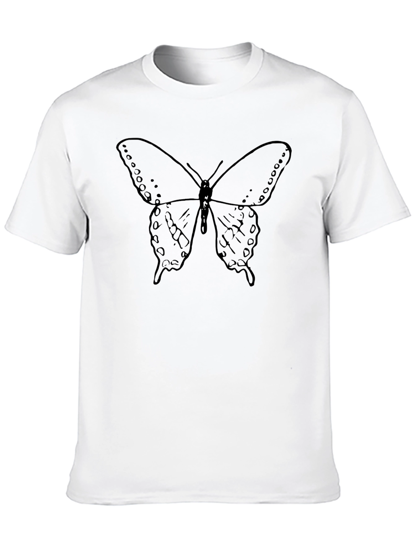 Black Butterfly Graphic Tee - Classic Black Unisex T-Shirt view 10