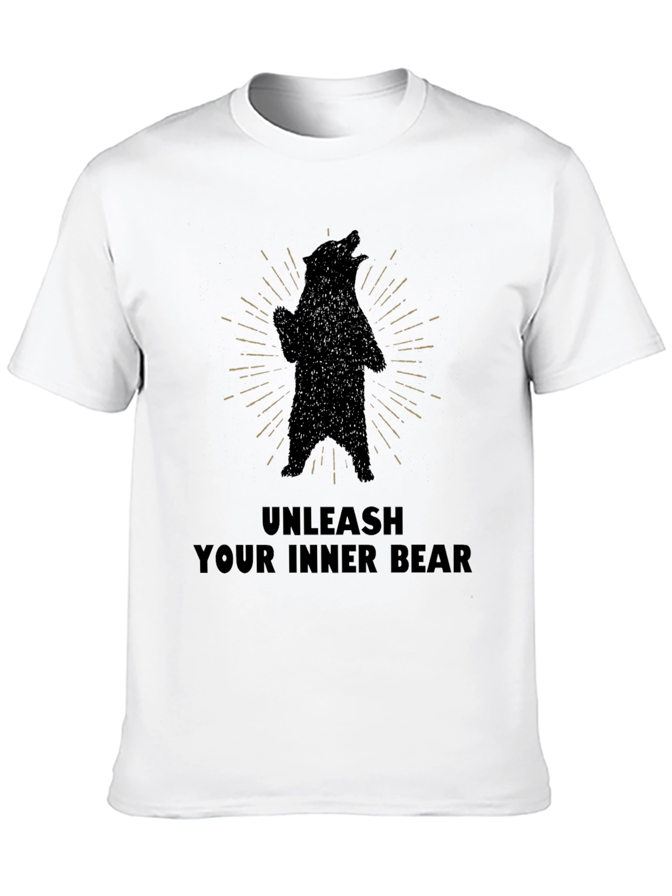 Black Unleash Your Inner Bear Graphic Tee view 10
