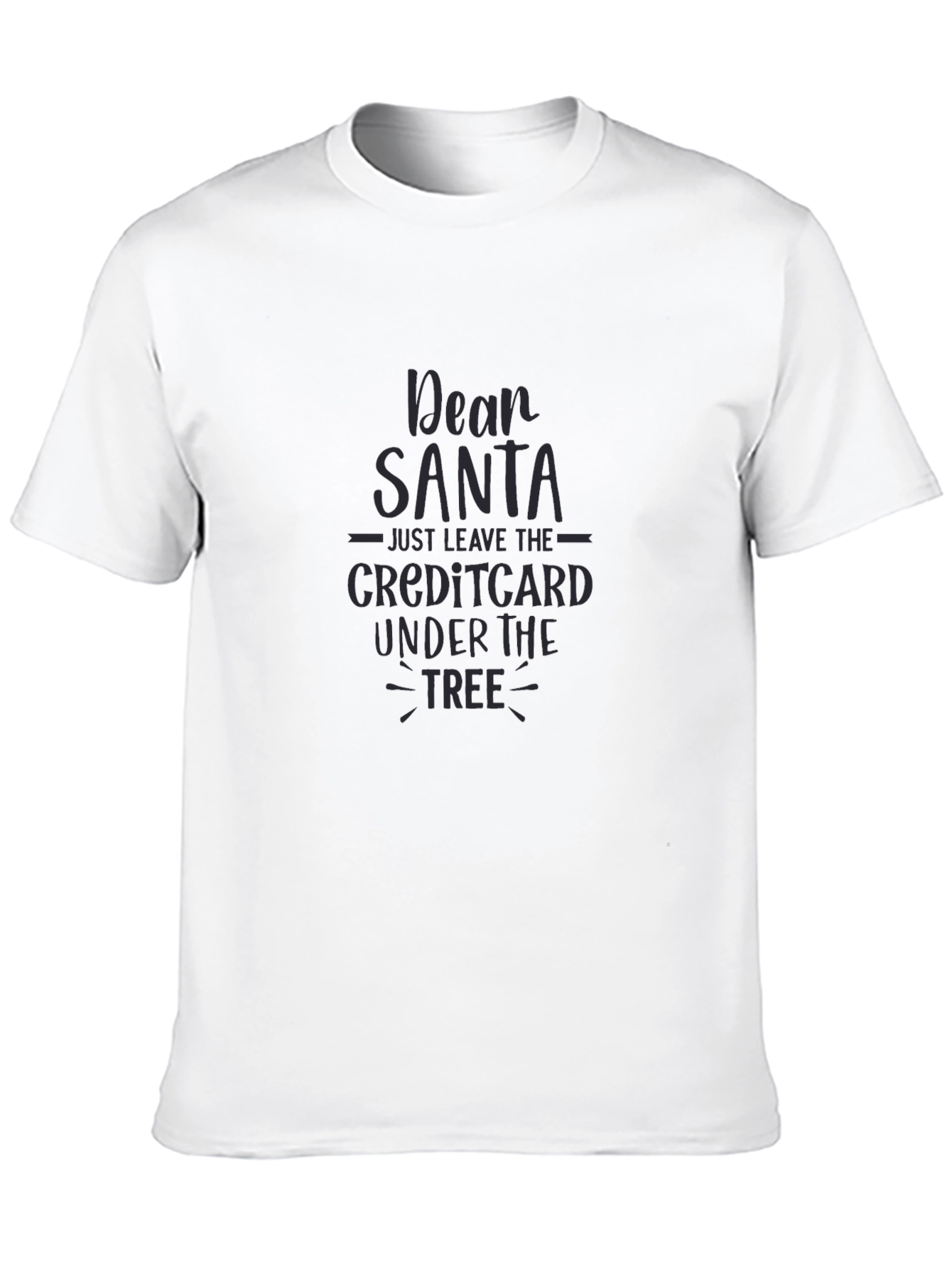 Black Dear Santa Credit Card Tee view 10