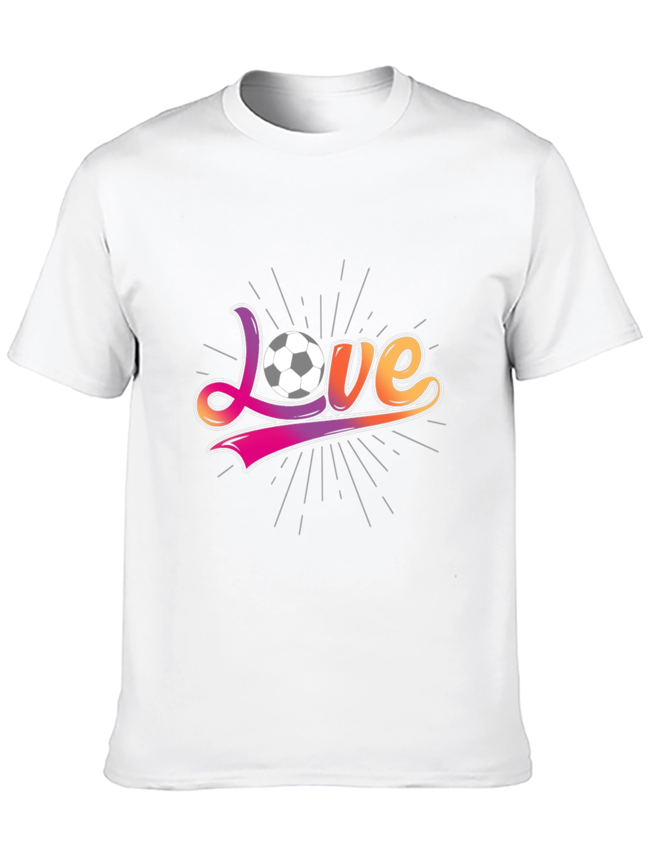 Black Soccer Love Graphic T-Shirt view 10