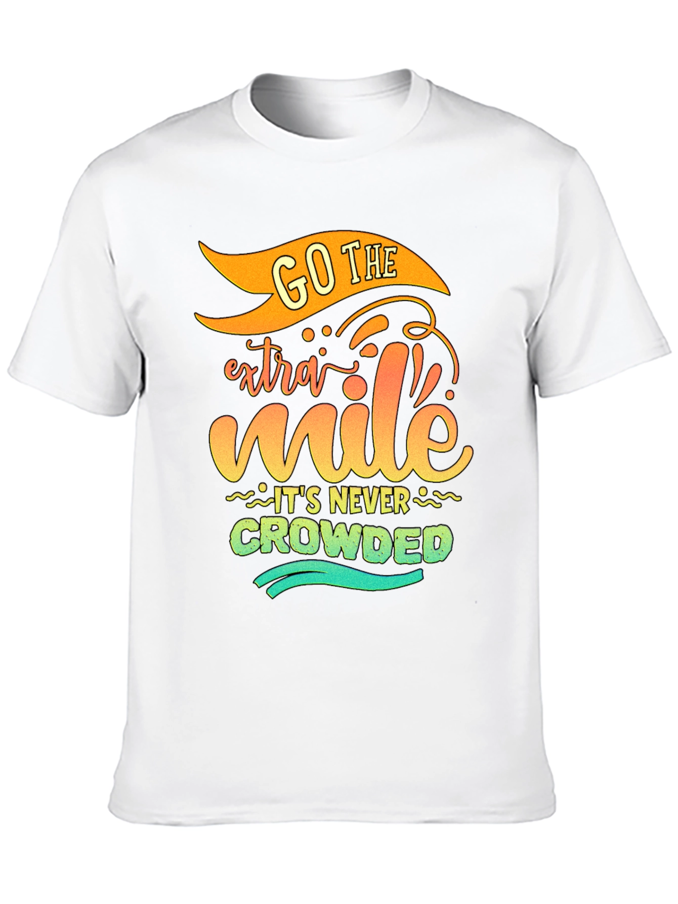 Black Go The Extra Mile - Graphic Tee view 10