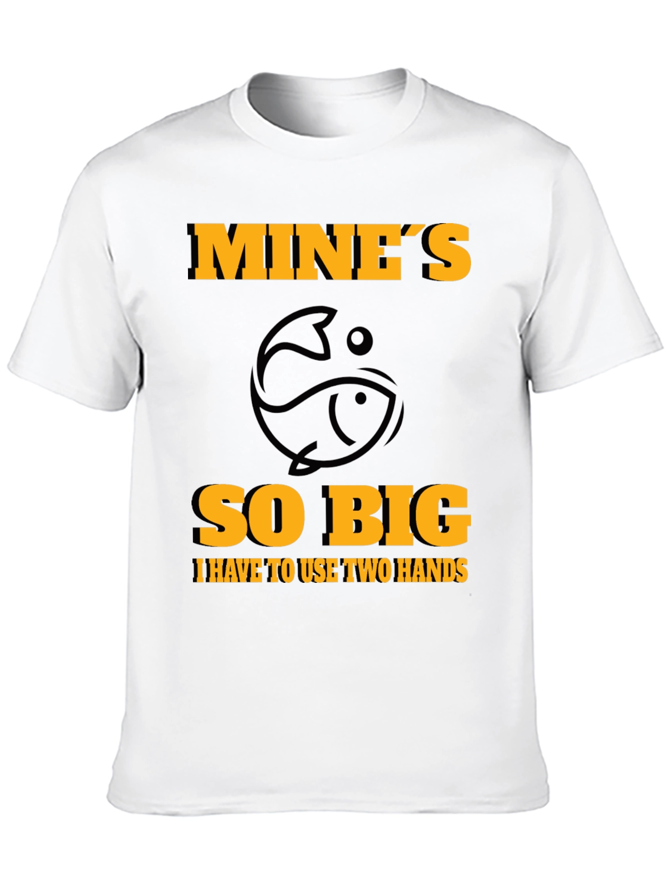 Black Mine's So Big Fishing T-Shirt - Humor Tee view 10