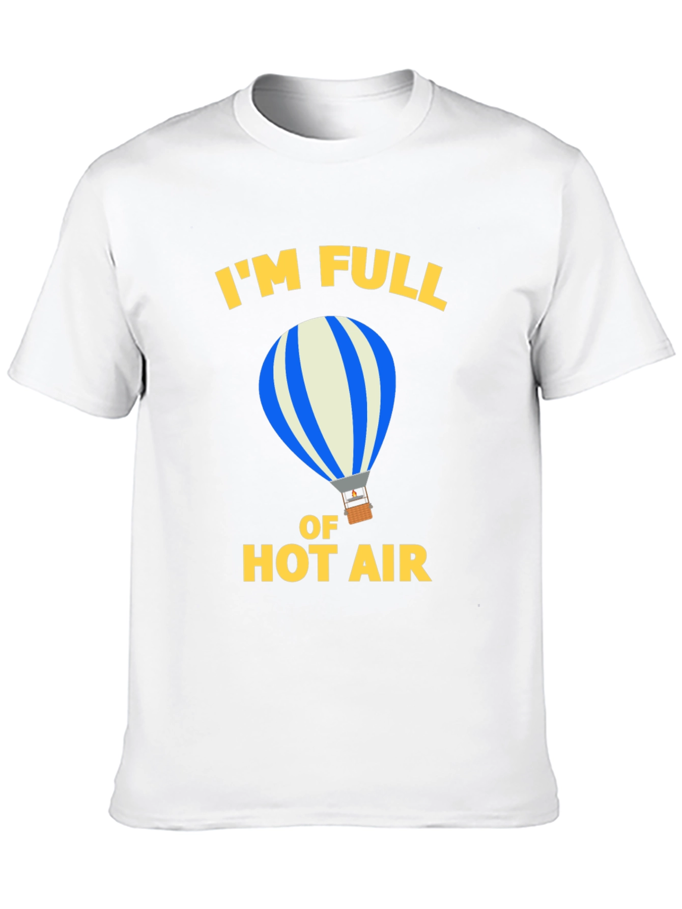 Black Funny Hot Air Balloon Graphic Tee view 10