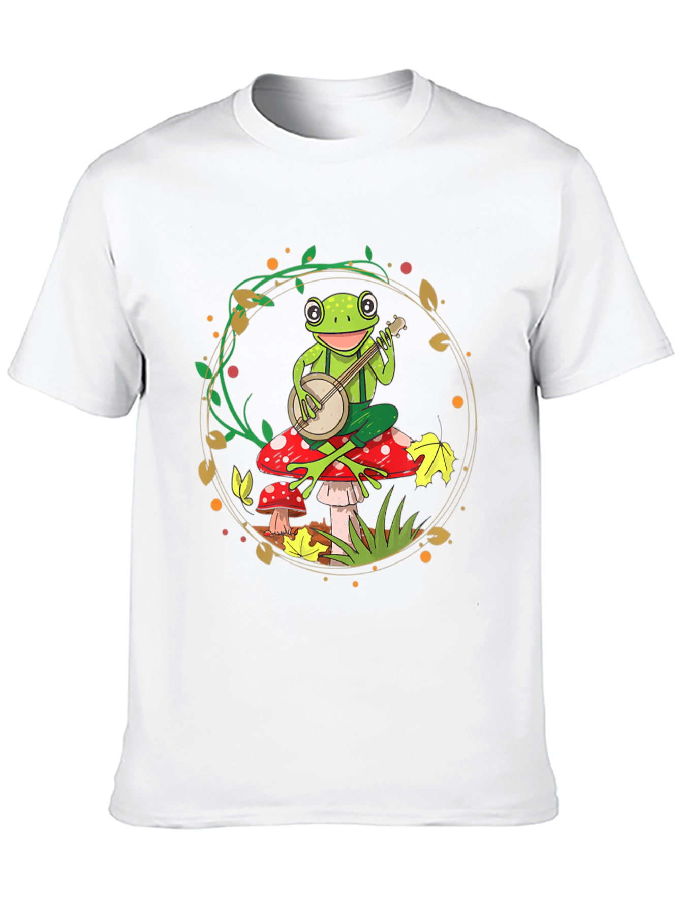 Black Frog Banjo T-Shirt - Whimsical Music Tee view 10
