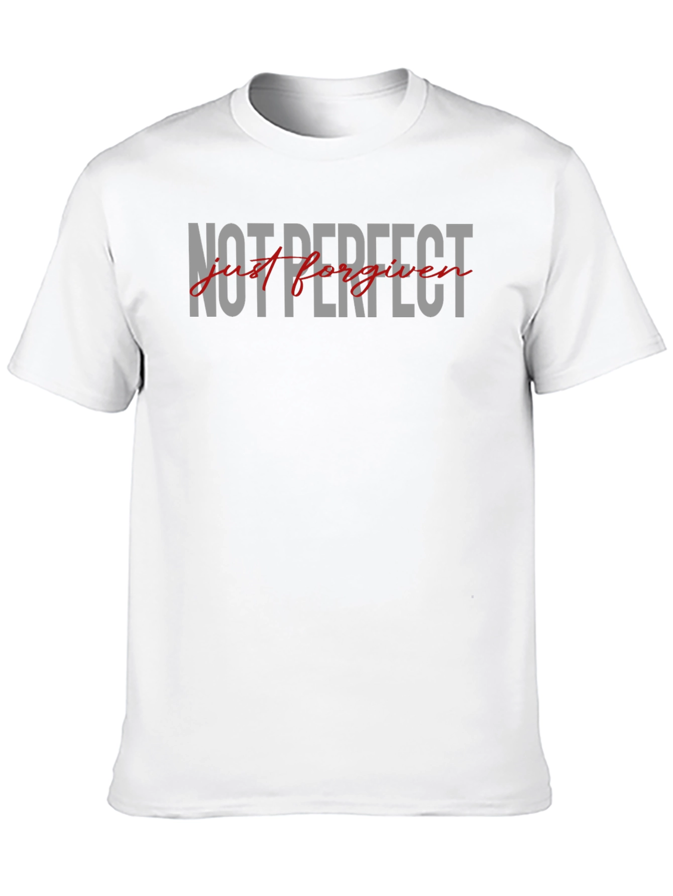Black Not Perfect Just Forgiven Graphic Tee view 10