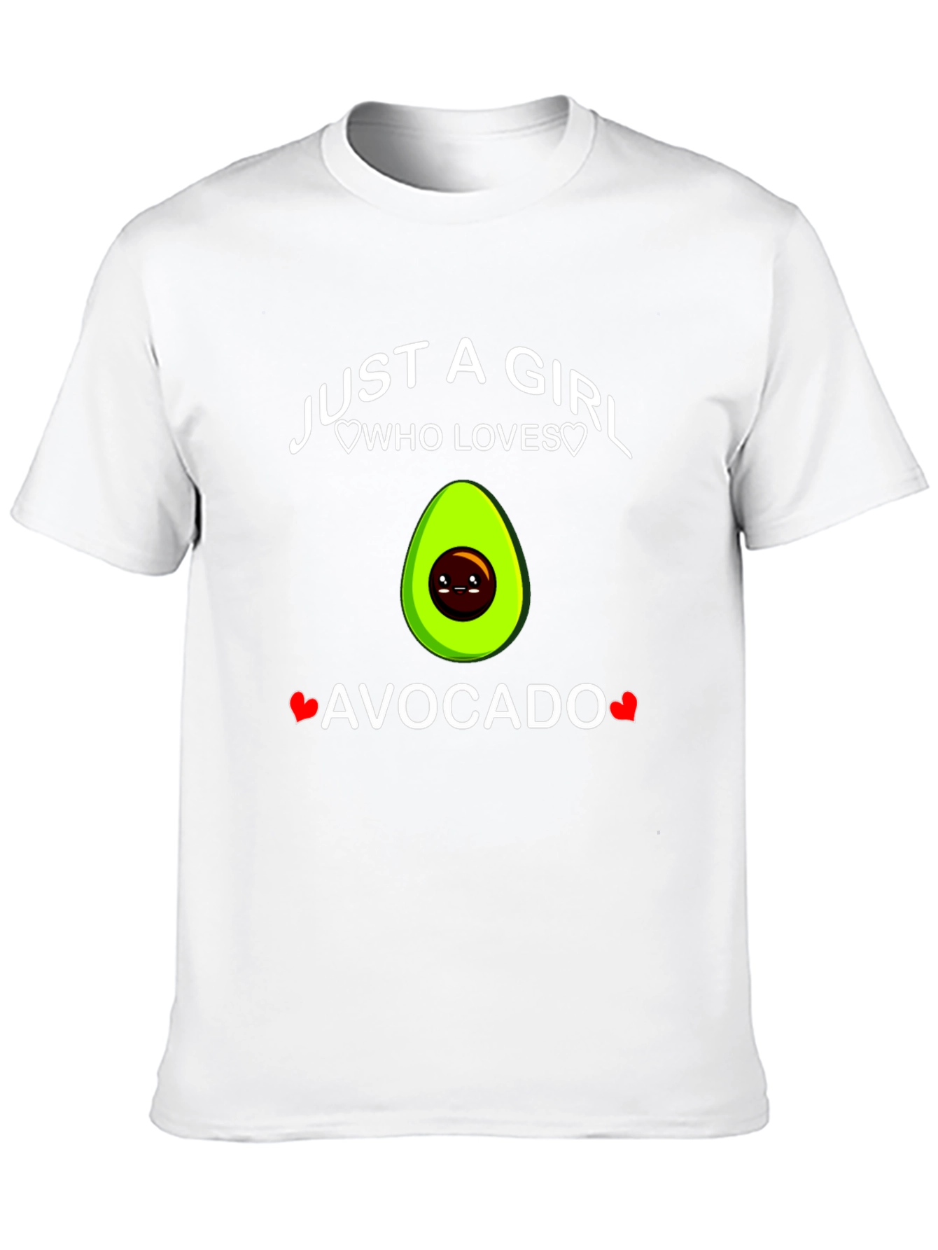 Black Just A Girl Who Loves Avocado T-Shirt view 10