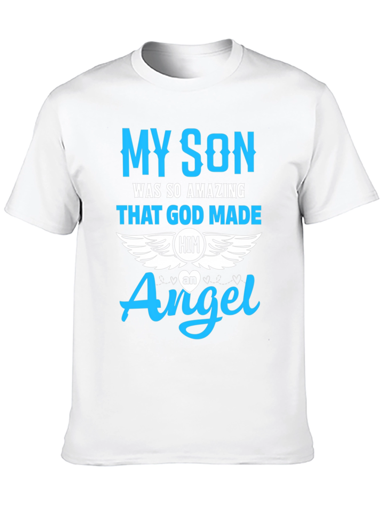 Black My Son Angel Memorial T-Shirt view 10