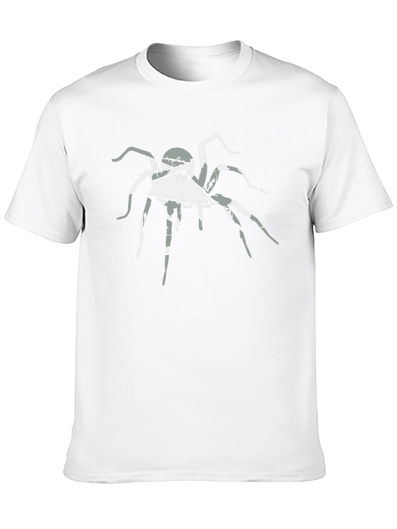 Black Graphic Spider Print Black T-Shirt view 10