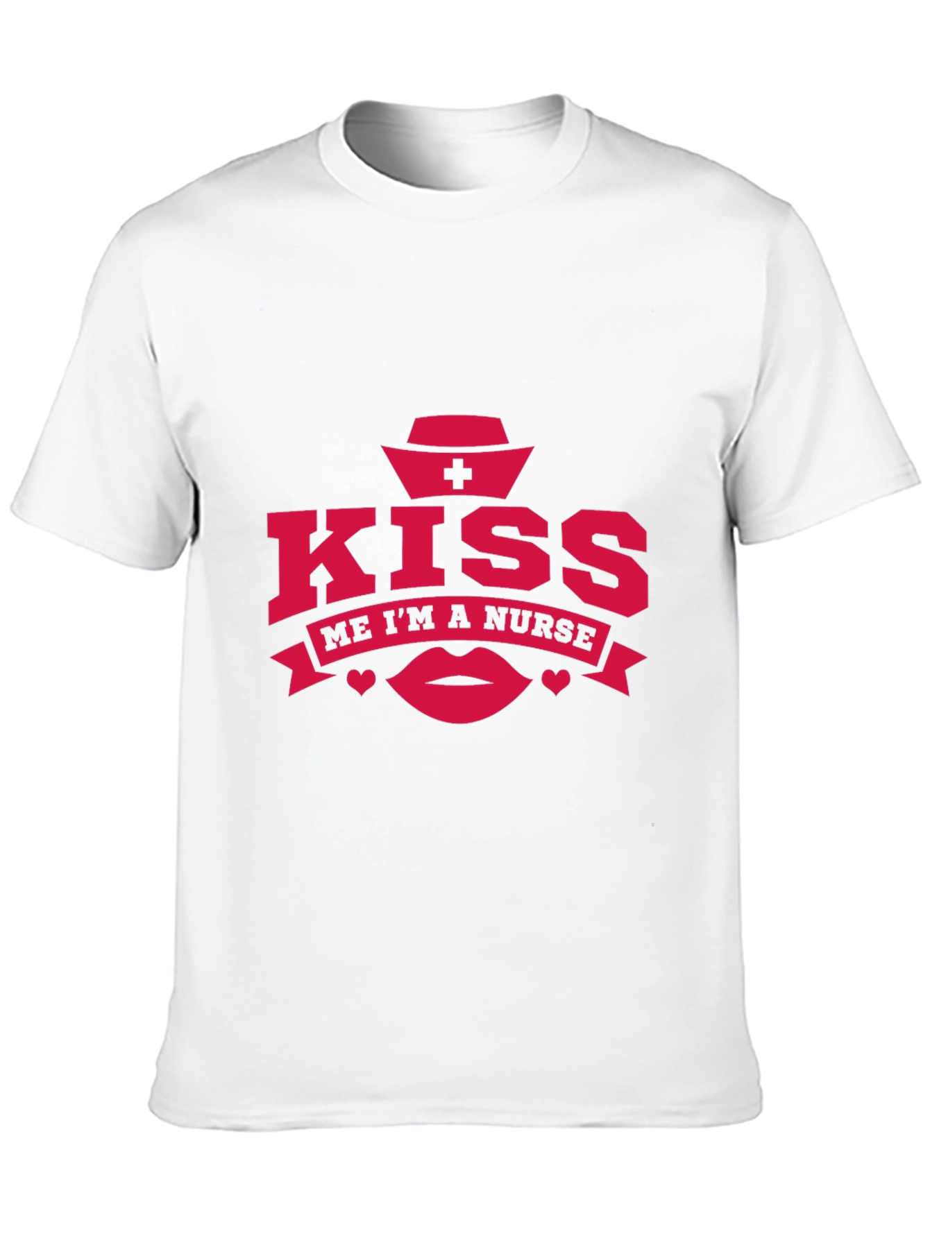 Black Kiss Me I'm A Nurse T-Shirt Funny Graphic Tee view 10