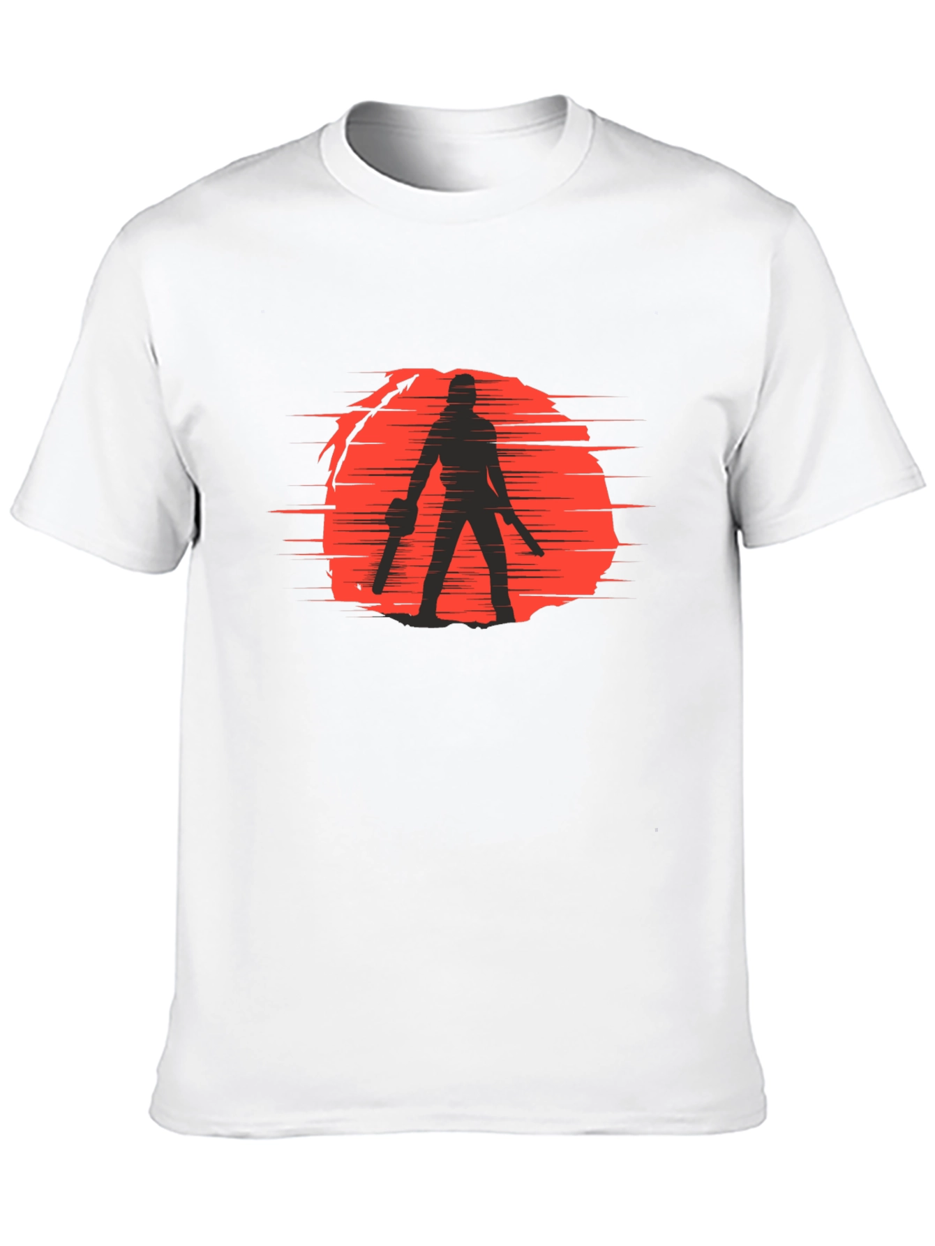 Black Silhouette Graphic Tee - Horror Movie Shirt view 10