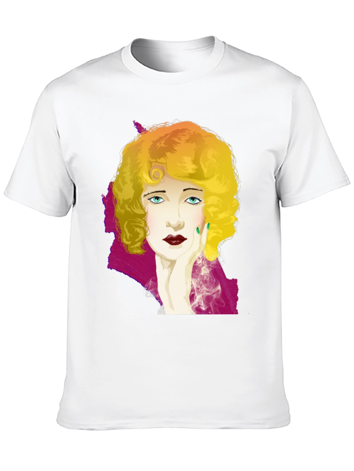 Black Vintage Art Deco Style Women's Graphic T-Shirt view 10