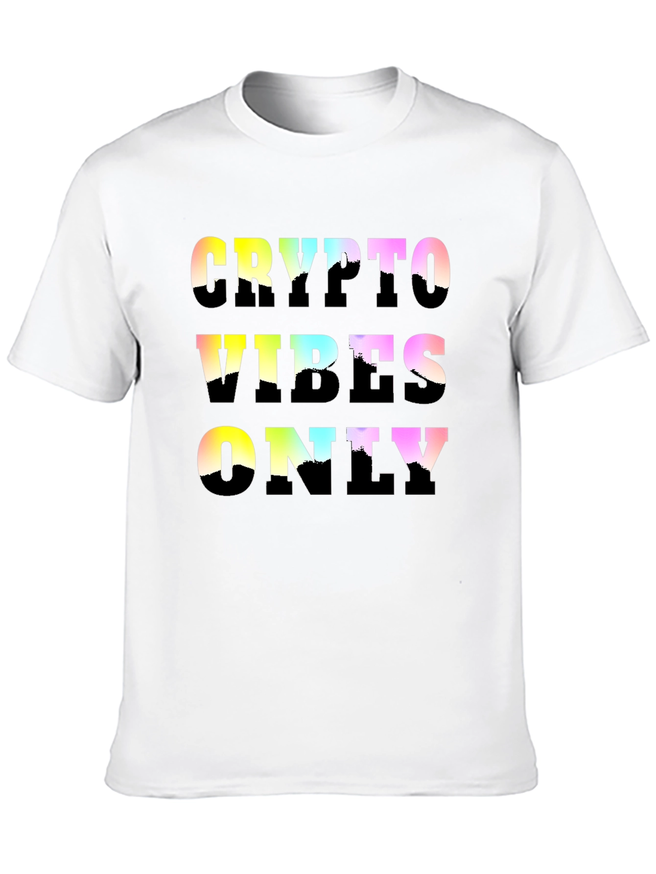 Black Crypto Vibes Only Graphic Tee - Trendy Black T-Shirt view 10