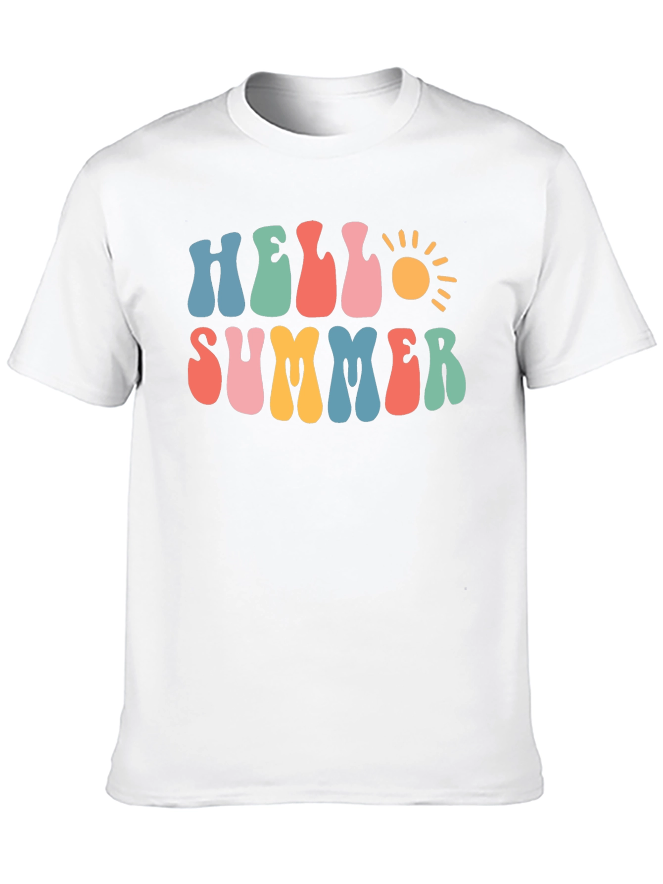 Black Hello Summer Graphic T-Shirt view 10