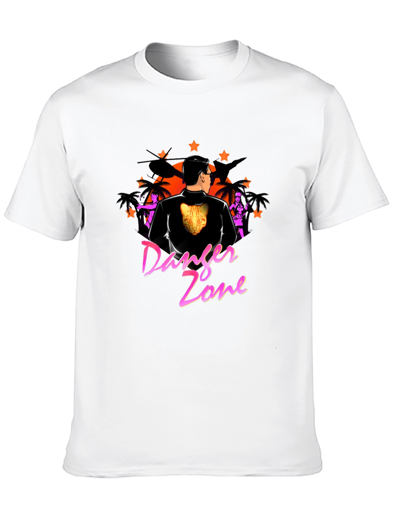 Black Danger Zone Graphic Tee - Black view 10