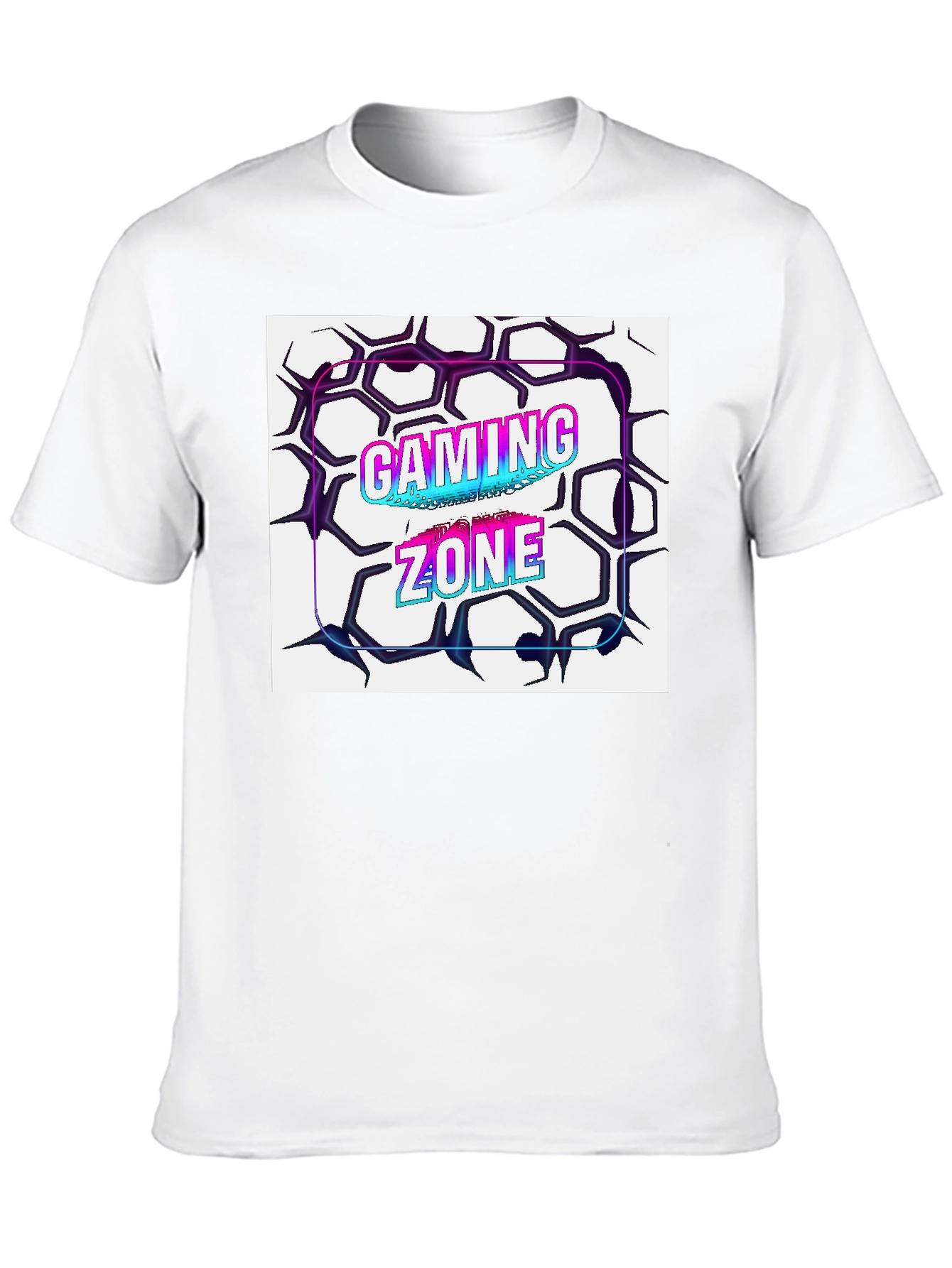 Black Gaming Zone Graphic Tee - Black Cotton Blend view 10