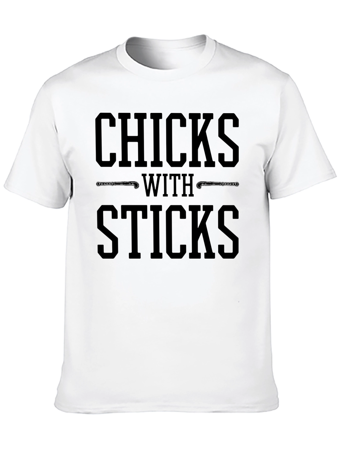 Black Chicks With Sticks Black T-Shirt view 10