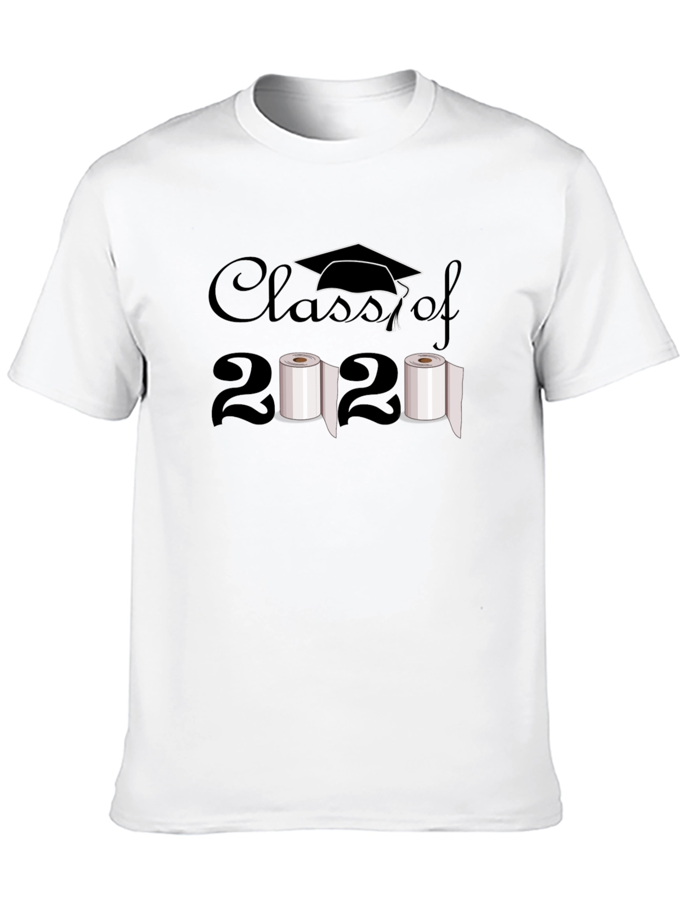 Black Class of 2020 Toilet Paper Humor T-Shirt view 10
