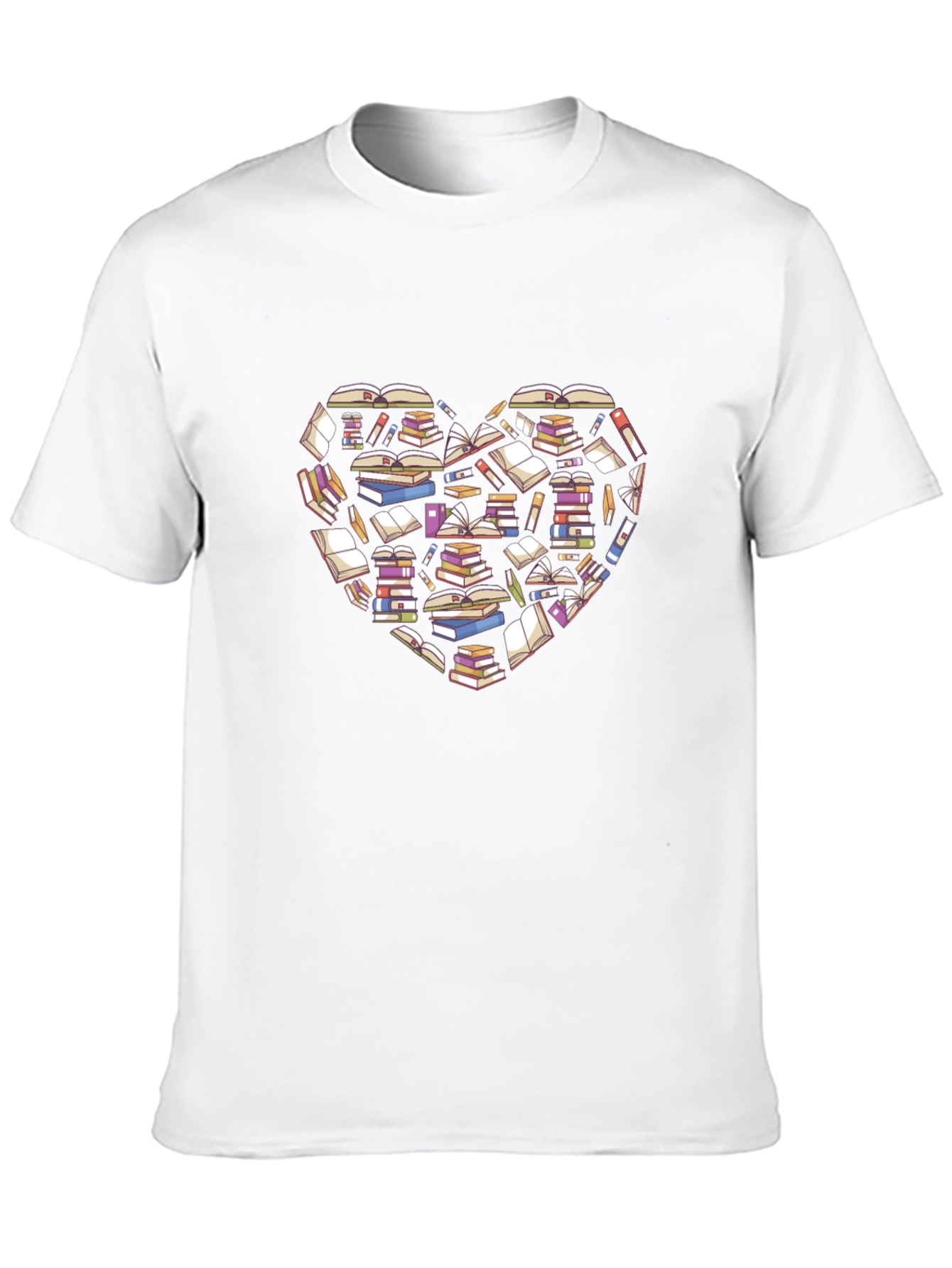 Black Book Lover Heart T-Shirt - Black Cotton view 10
