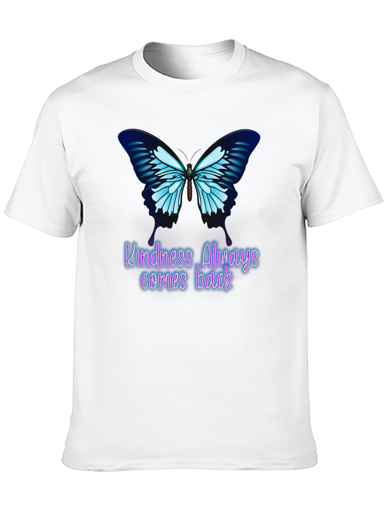 Black Kindness Butterfly Graphic Tee - Always Comes Back view 10