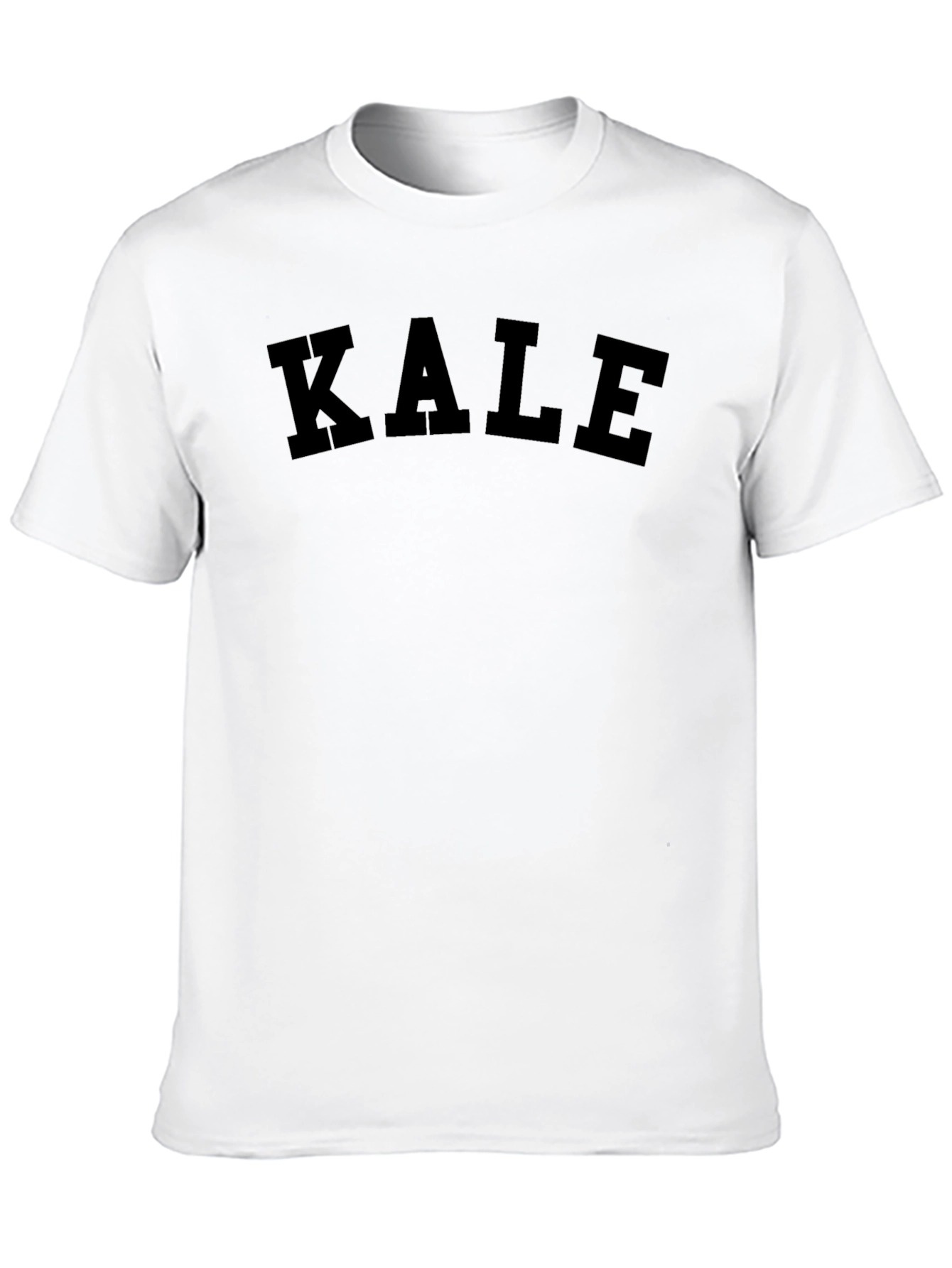Black KALE Graphic Print Crew Neck T-Shirt view 10