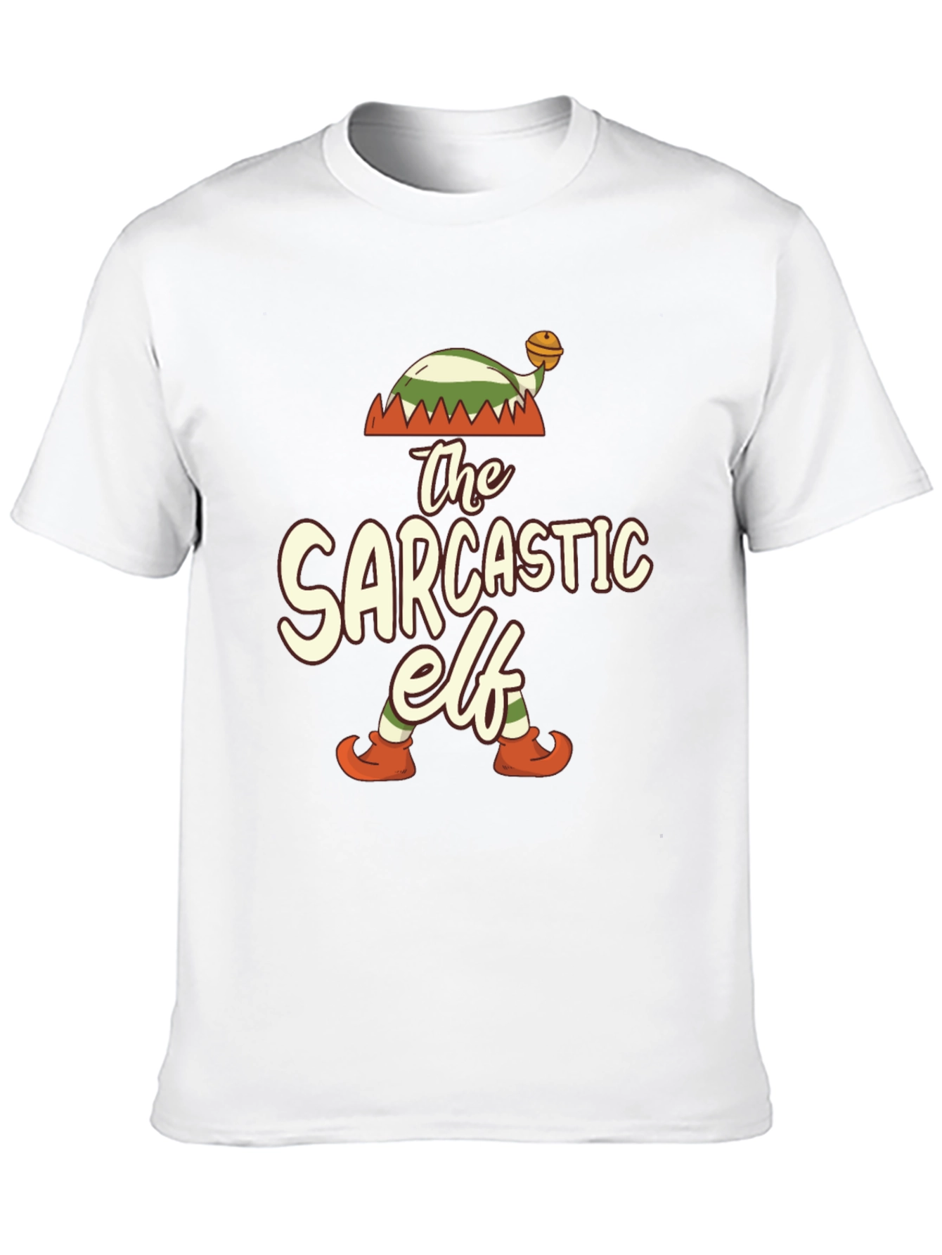 Black Sarcastic Elf Graphic Tee view 10