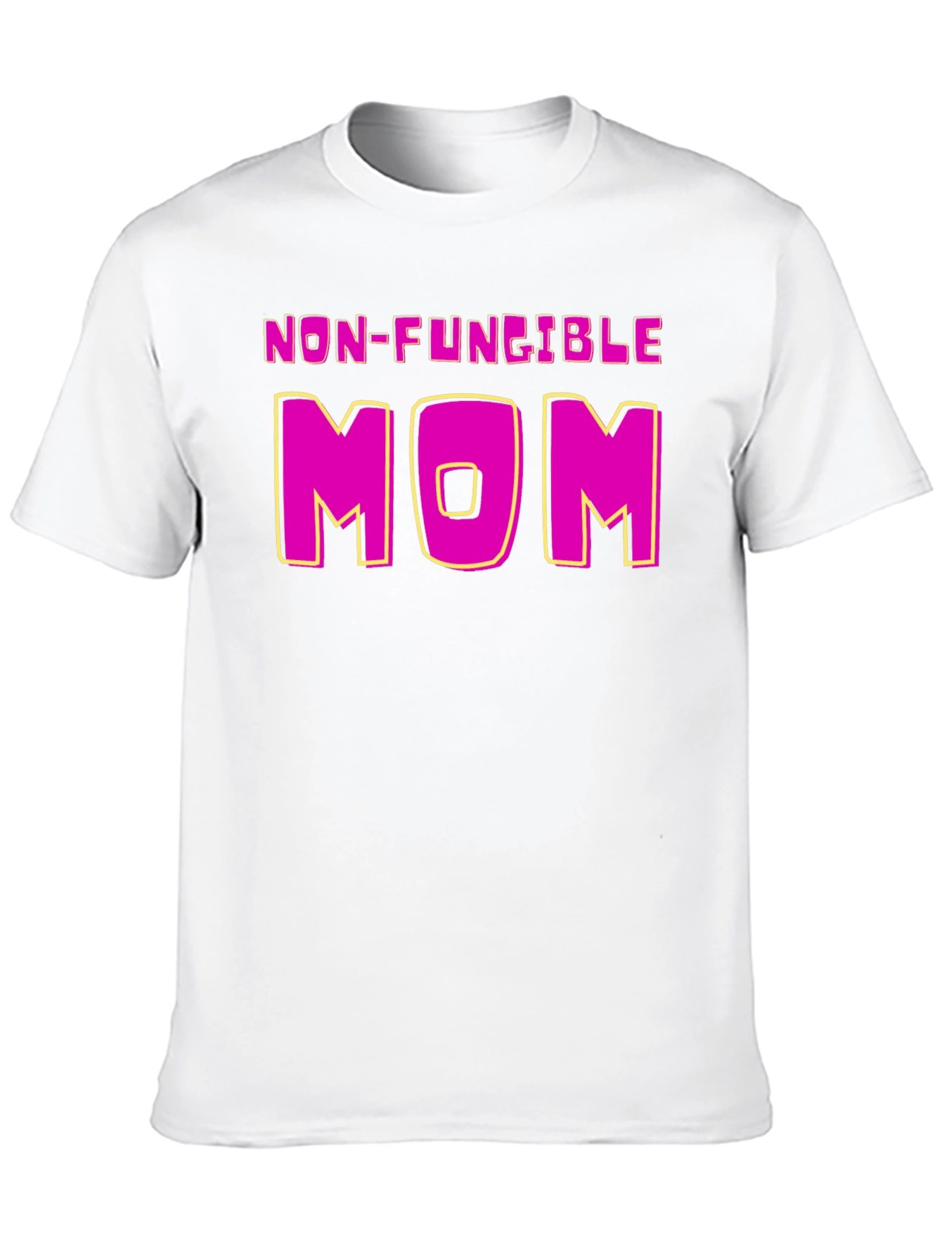 Black Non-Fungible Mom Funny T-Shirt view 10