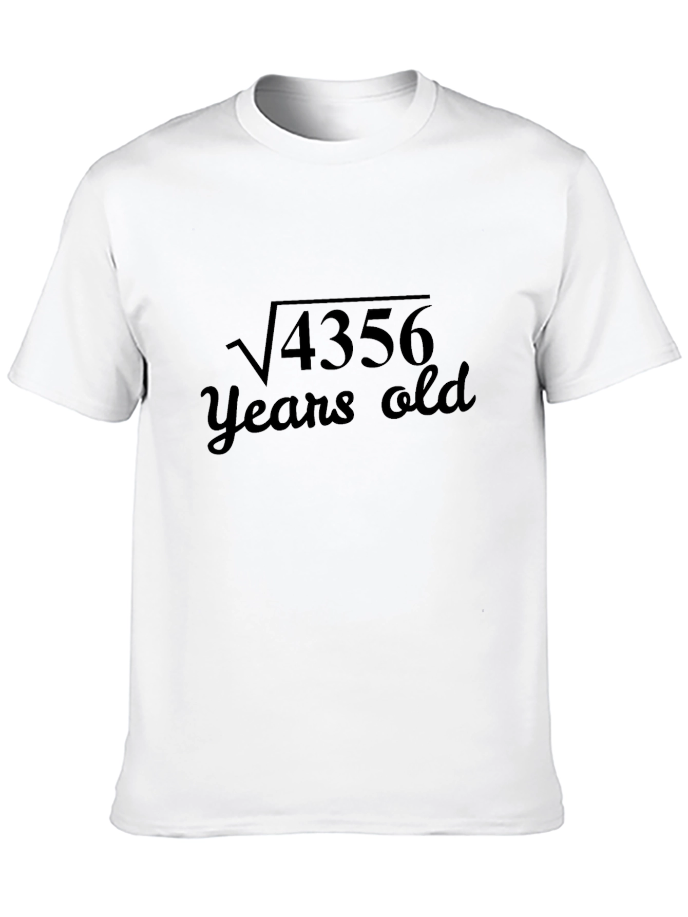 Black Funny 66 Years Old T-Shirt, Math Birthday Tee view 10