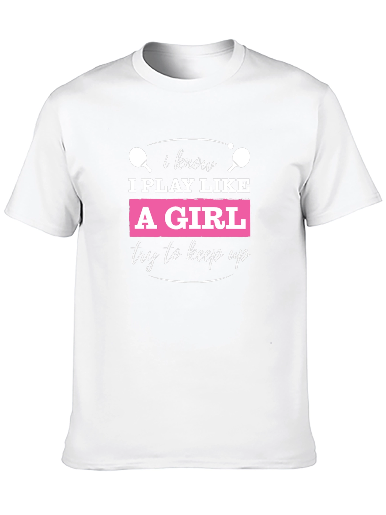 Black I Play Like A Girl T-Shirt view 10