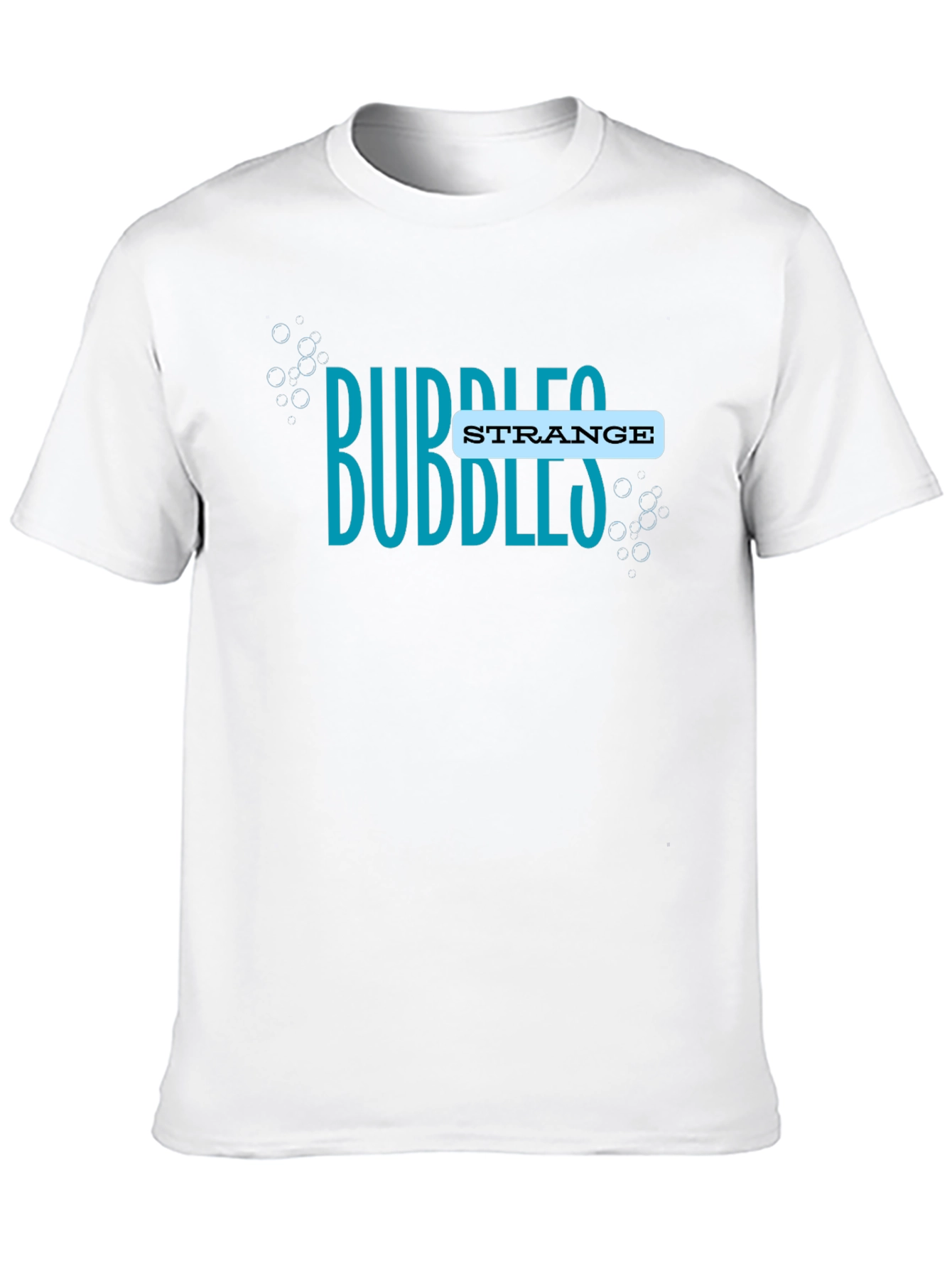 Black Bubbles Strange T-Shirt - Unique Design view 10