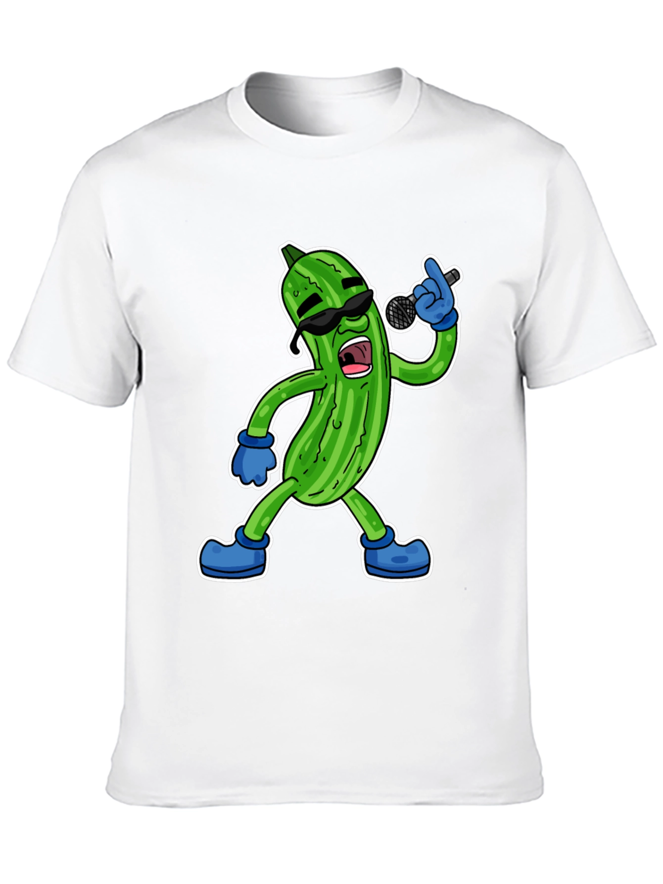 Black Singing Pickle Graphic Tee view 10