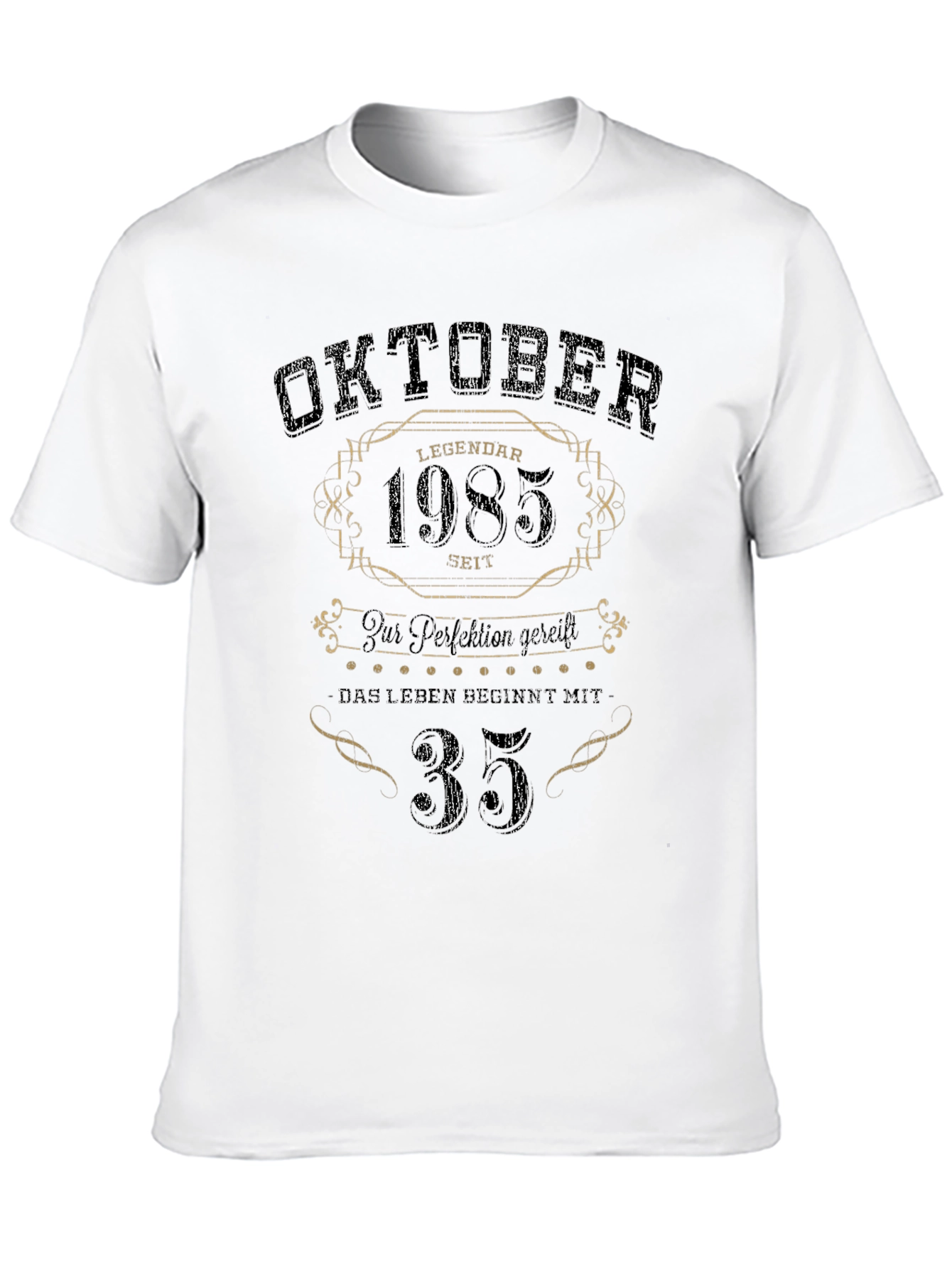 Black Oktober 1985 Legendary T-Shirt - 35th Birthday Gift view 10